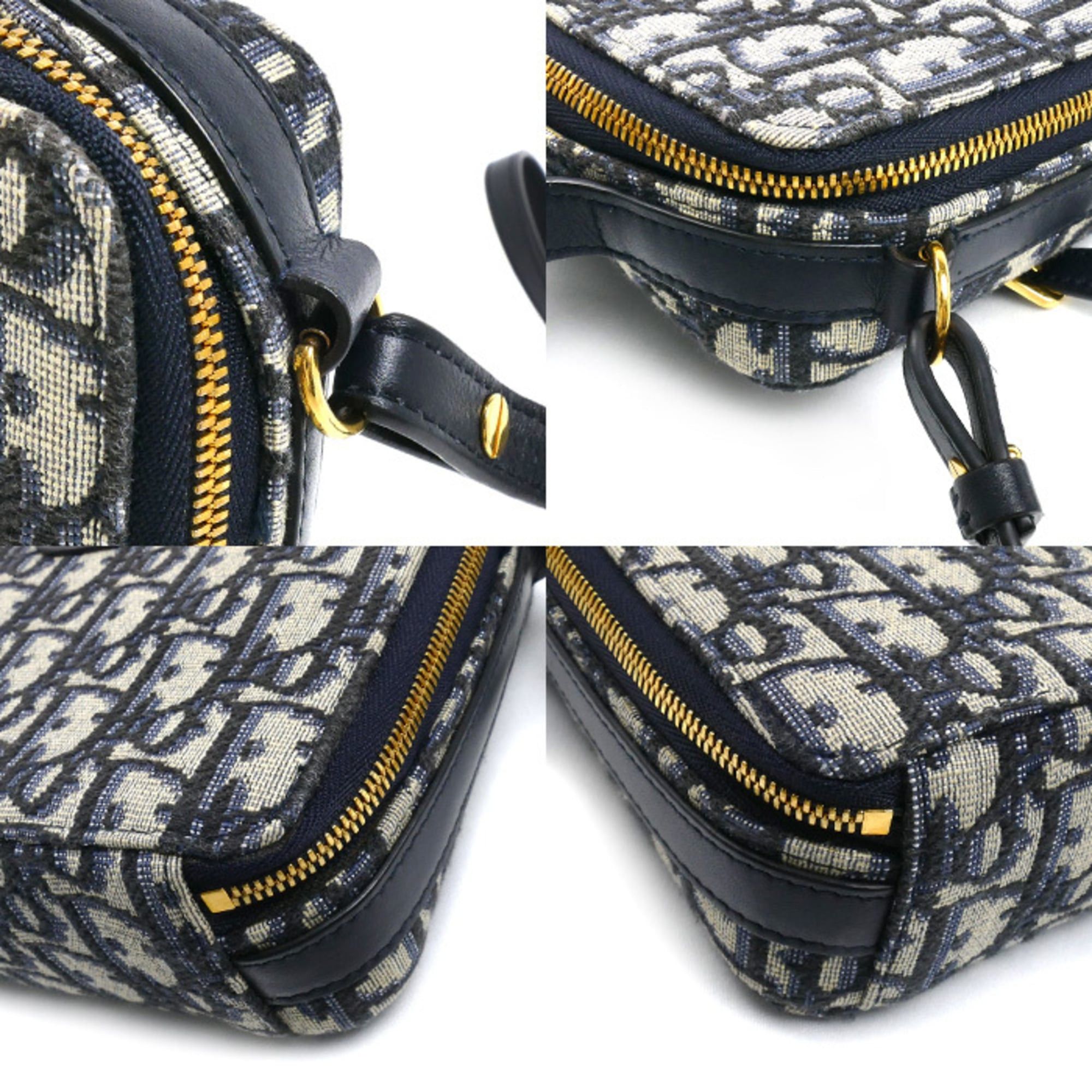 Dior Christian Dior Dior Trotter Oblique 30 Montaigne 2-Way Shoulder Bag, Beige x Navy, S2141UTZQ_M928, Women's Size ONE SIZE - 6 Thumbnail