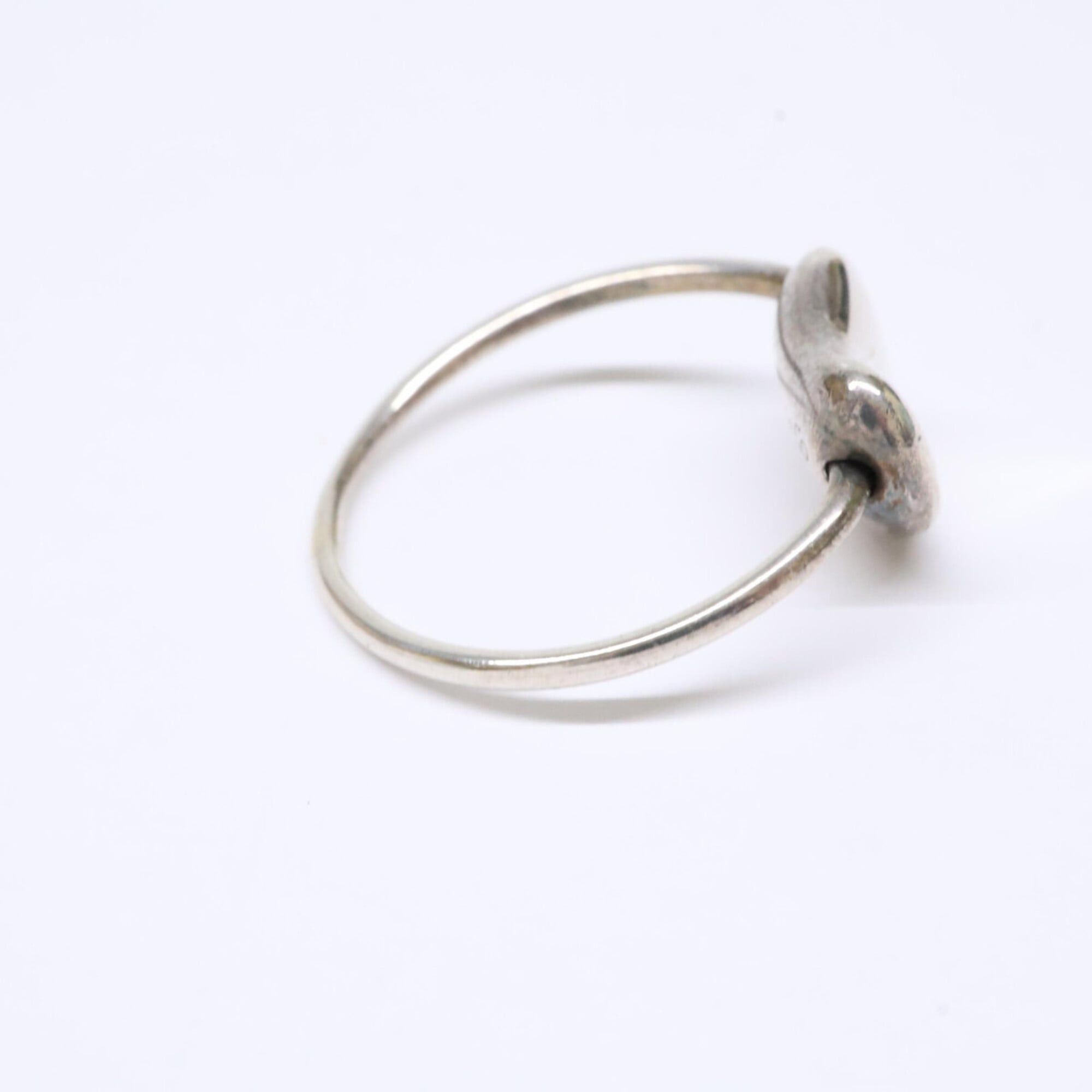Tiffany & Co. TIFFANY&Co. Tiffany 925 Bean Ring, Silver, Women's Ring Size ONE SIZE - 4 Thumbnail