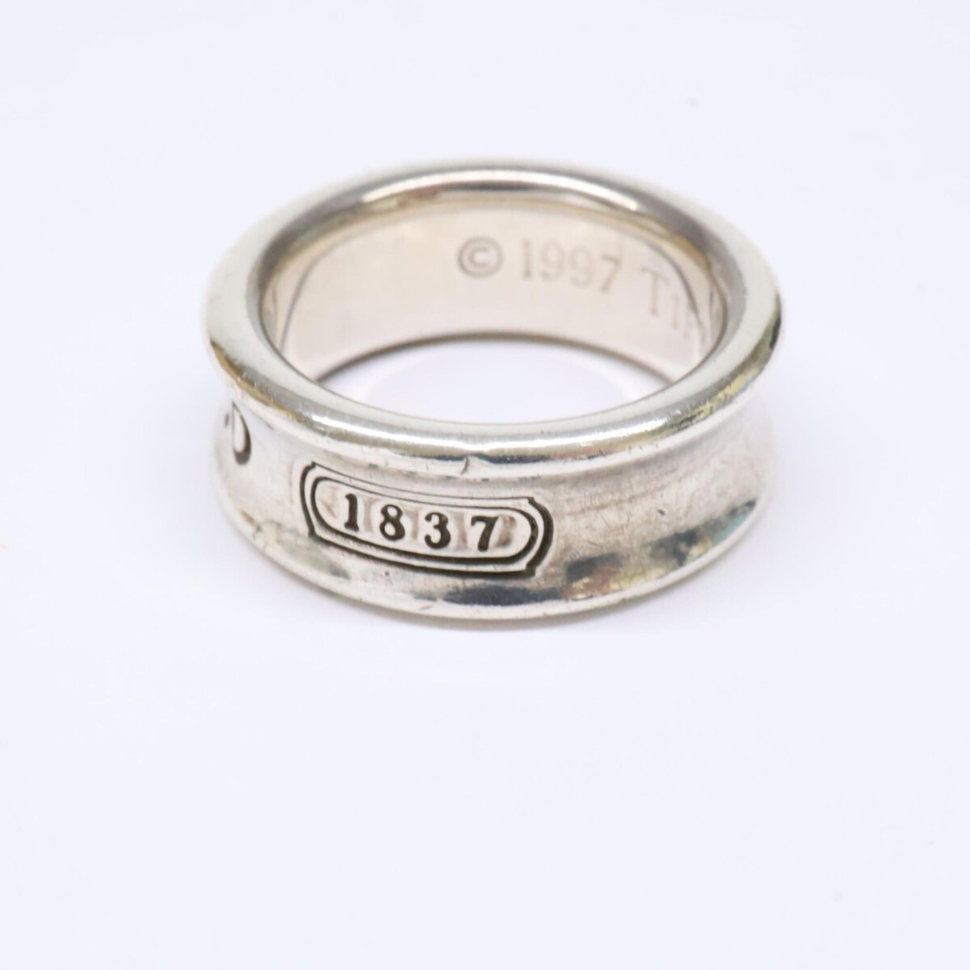 Tiffany & Co. TIFFANY&Co. Tiffany 1837 925 Medium Ring, Silver, Women's Size ONE SIZE - 2 Thumbnail