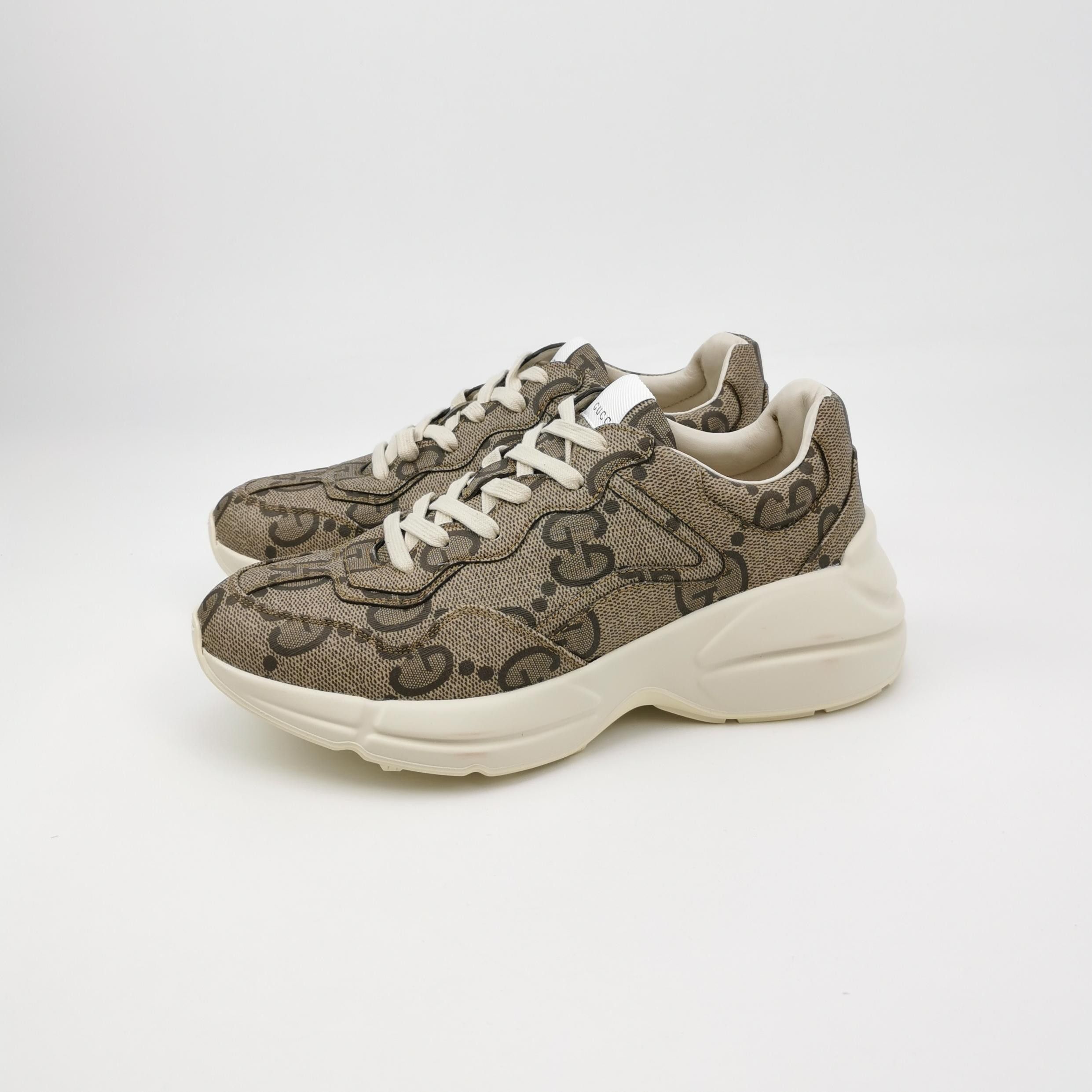 Gucci Gucci Monogram GG Rhyton Sneakers Size 40 Size US 7 / EU 40 - 3 Thumbnail
