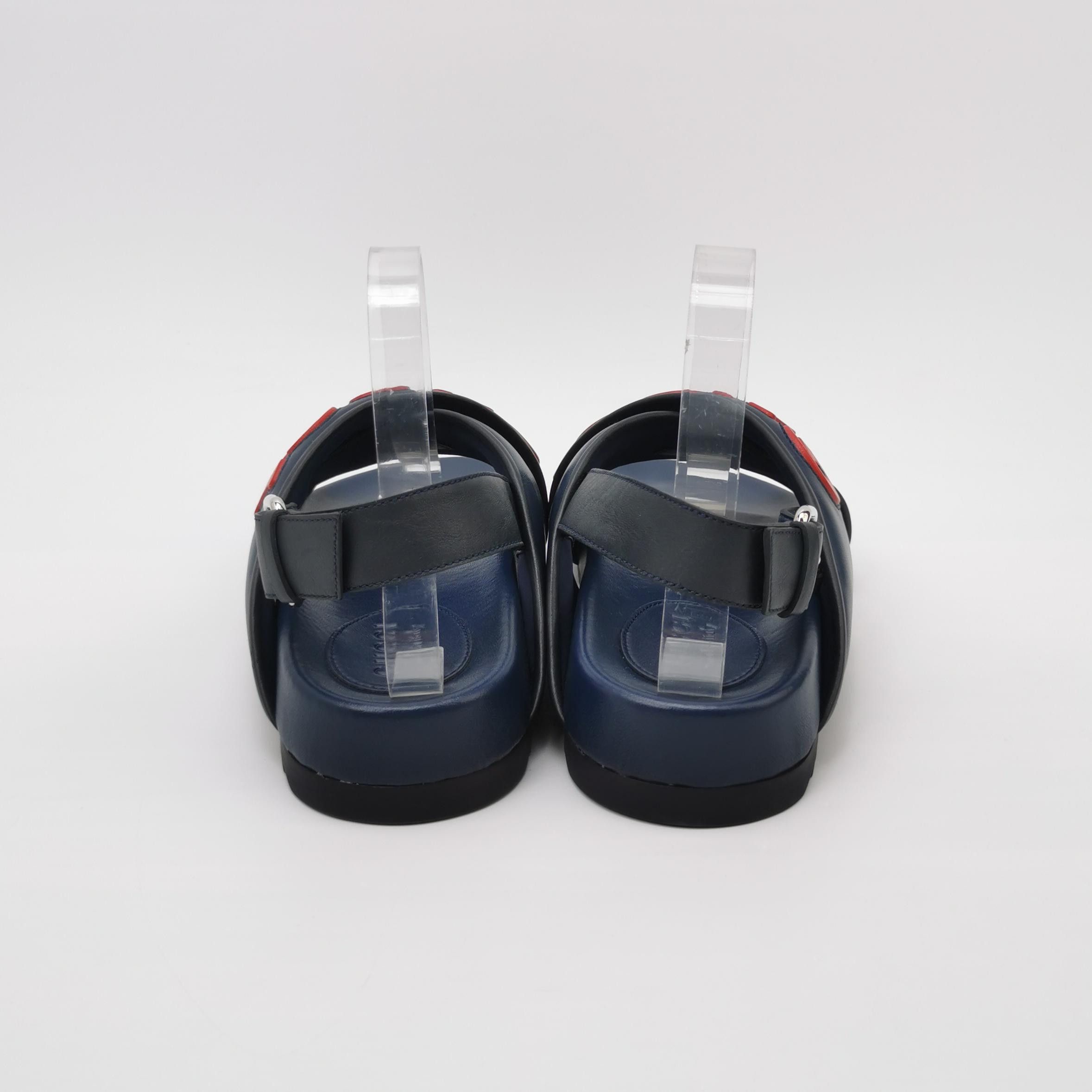 Gucci Gucci Logo Crossed Strap Leather Sandals Size 40 Size US 7 / EU 40 - 4 Thumbnail