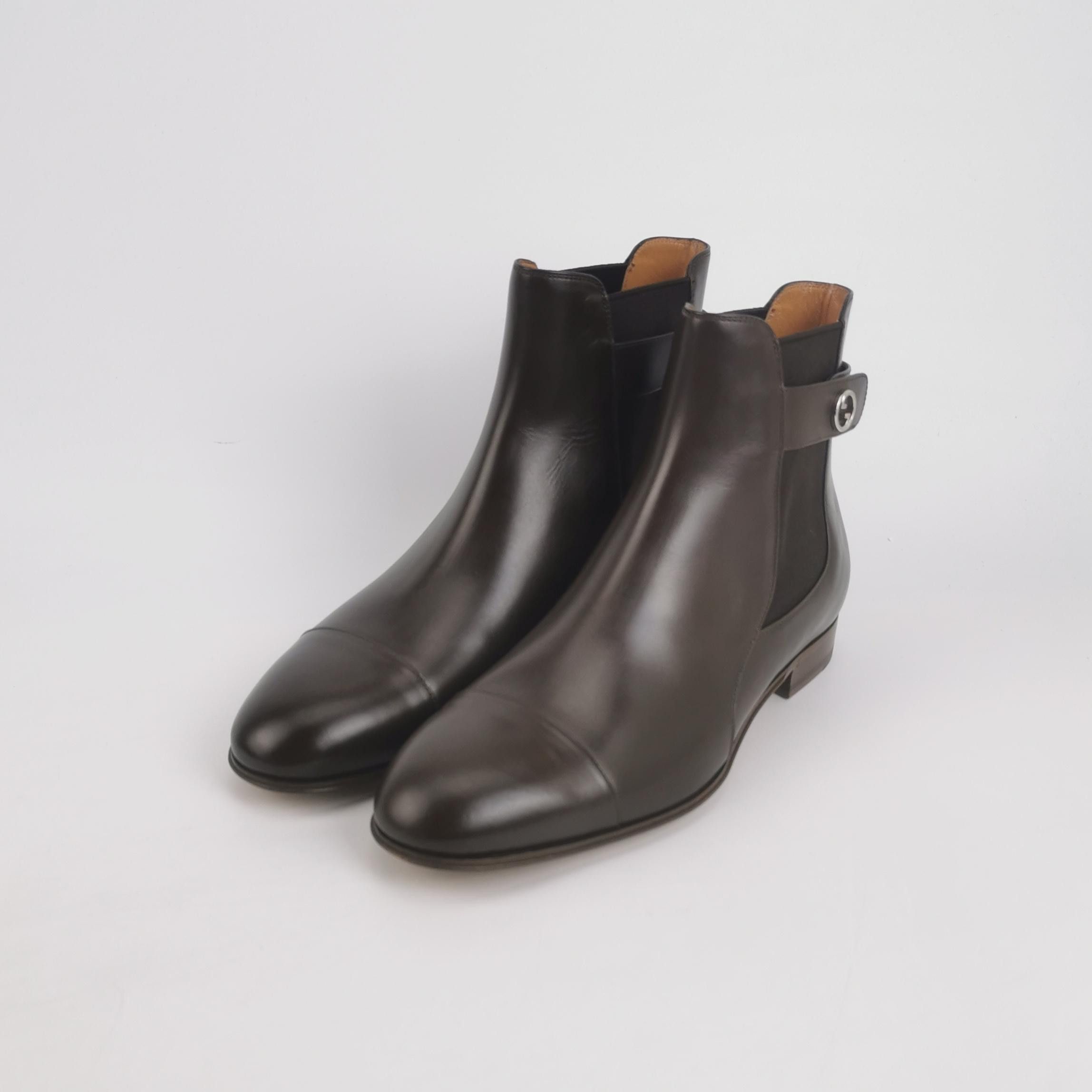 Gucci Gucci Interlocking G Leather Boots EU 43 Size US 10 / EU 43 - 3 Thumbnail
