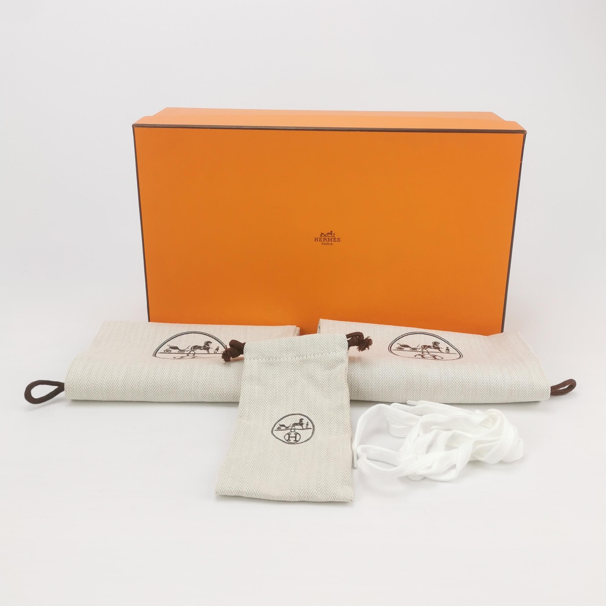 Hermes Hermes Quicker Leather Low-Top Sneakers 42 Size US 9 / EU 42 - 7 Thumbnail