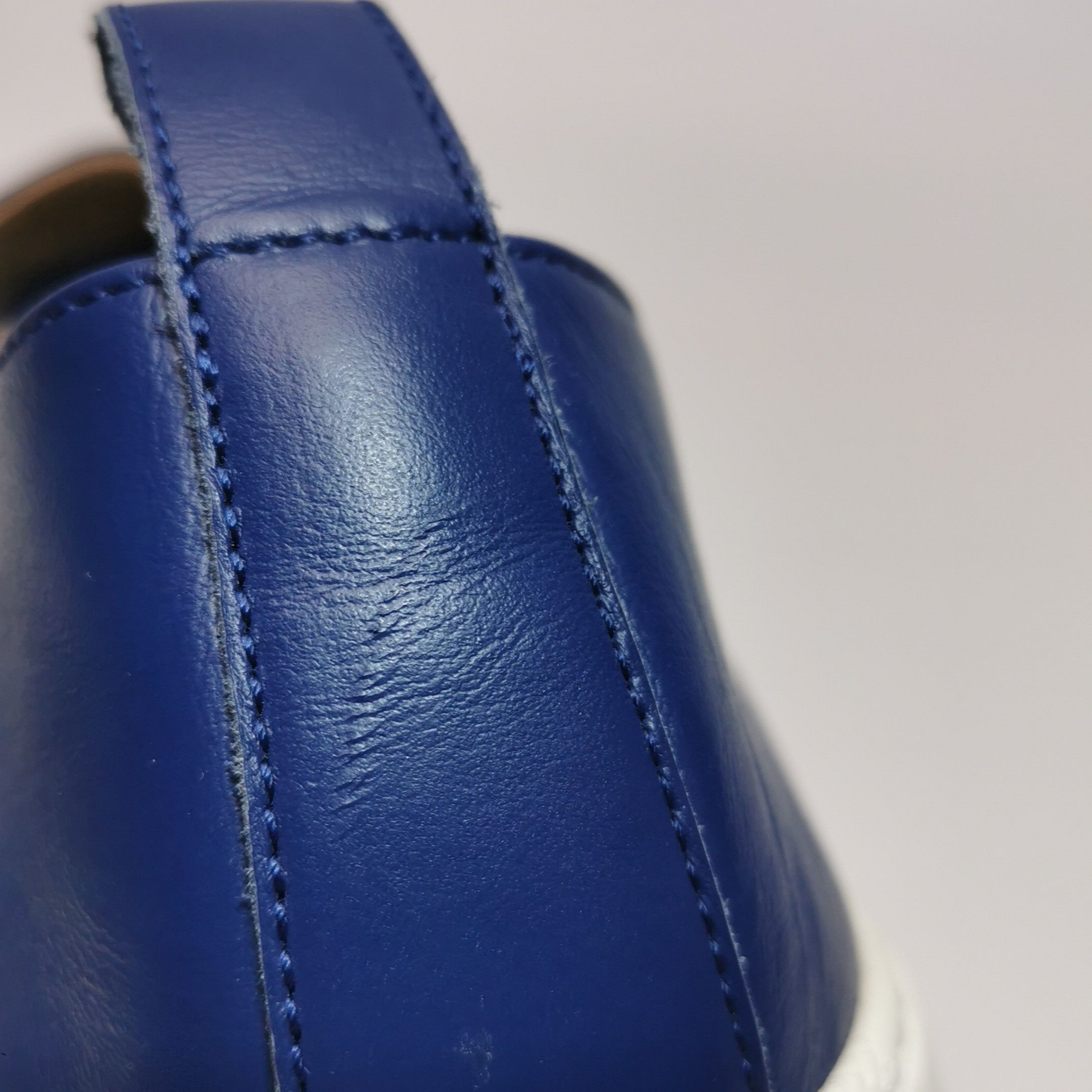 Hermes Hermes Blue Leather Slip On Sneakers EU 42 Size US 9 / EU 42 - 10 Thumbnail