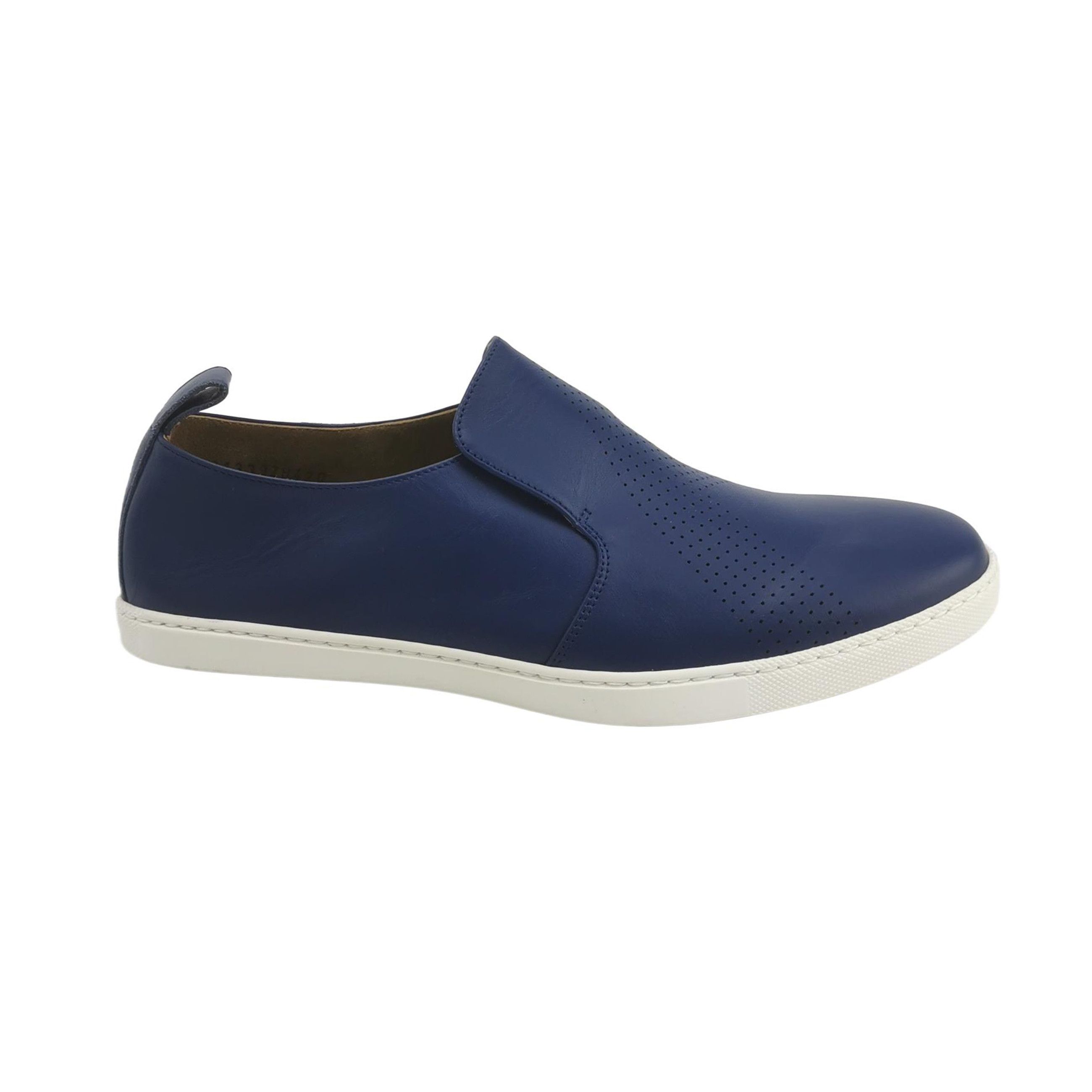 Hermes Hermes Blue Leather Slip On Sneakers EU 42 Size US 9 / EU 42 - 2 Thumbnail