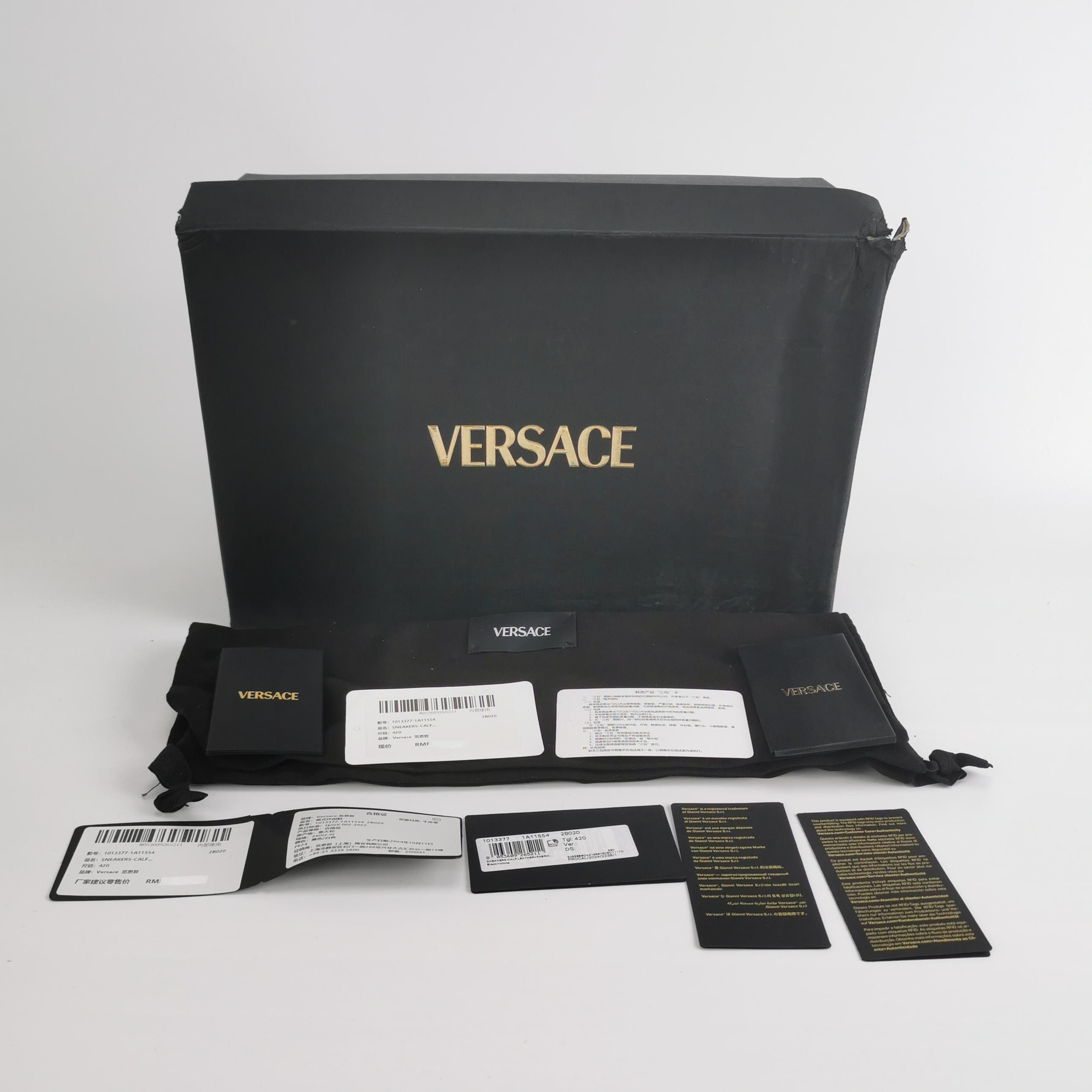 Versace Versace Medusa Head Leather Sneakers 42 Size US 9 / EU 42 - 7 Thumbnail