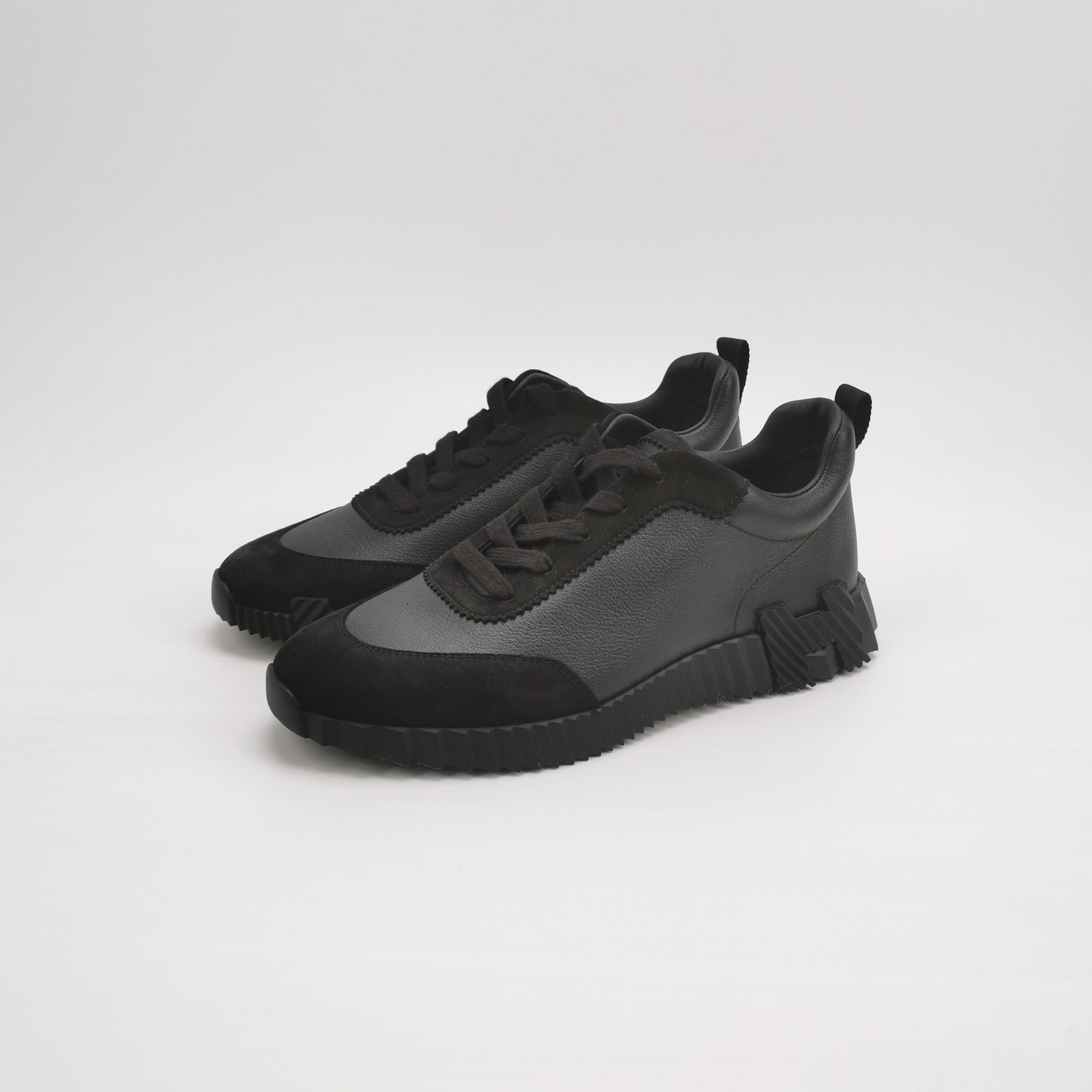 Hermes Hermes Black Suede Bouncing Sneakers 41 Size US 8 / EU 41 - 3 Thumbnail