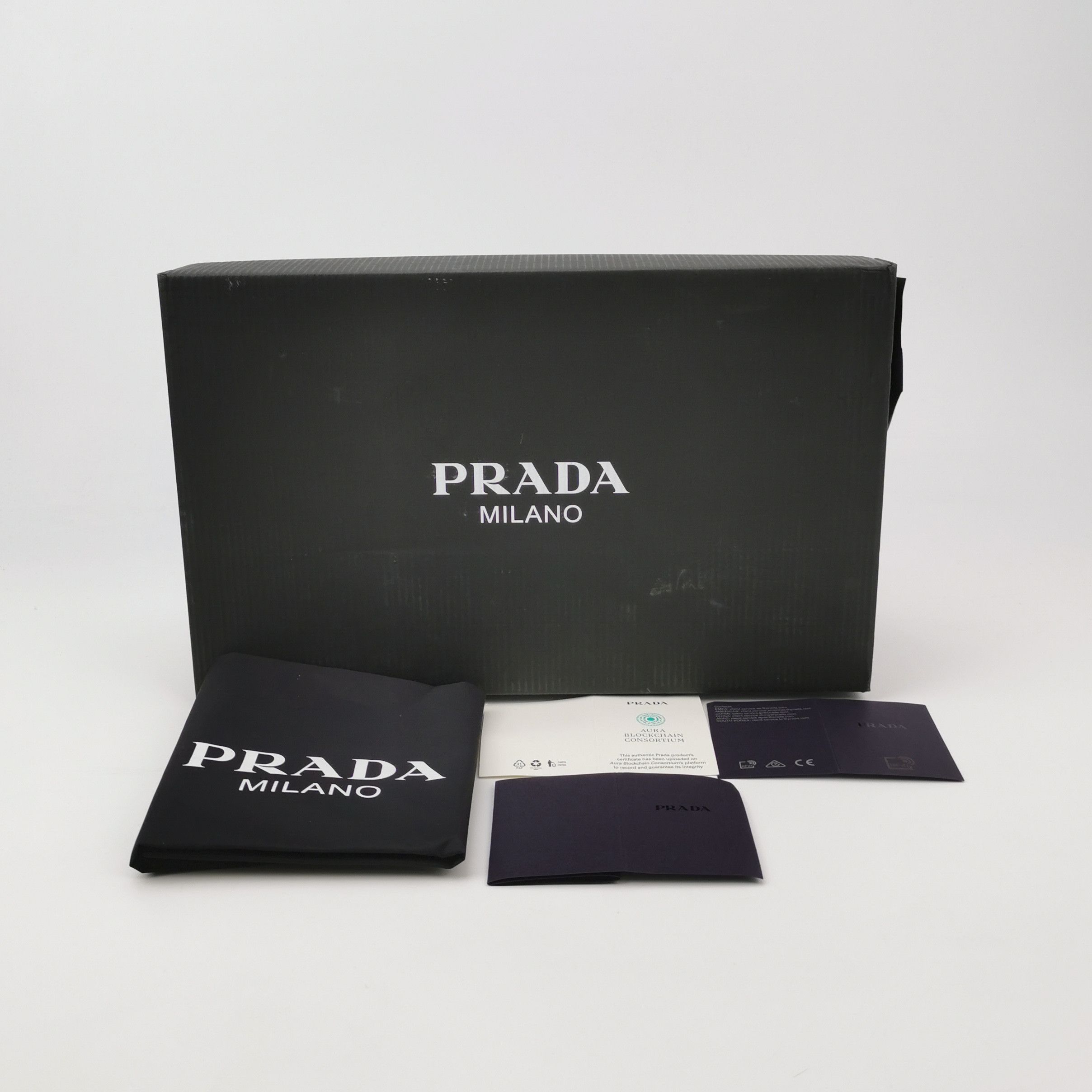 Prada Prada Triangle Logo Leather Nylon Sneakers 7 Size US 7 / EU 40 - 7 Thumbnail