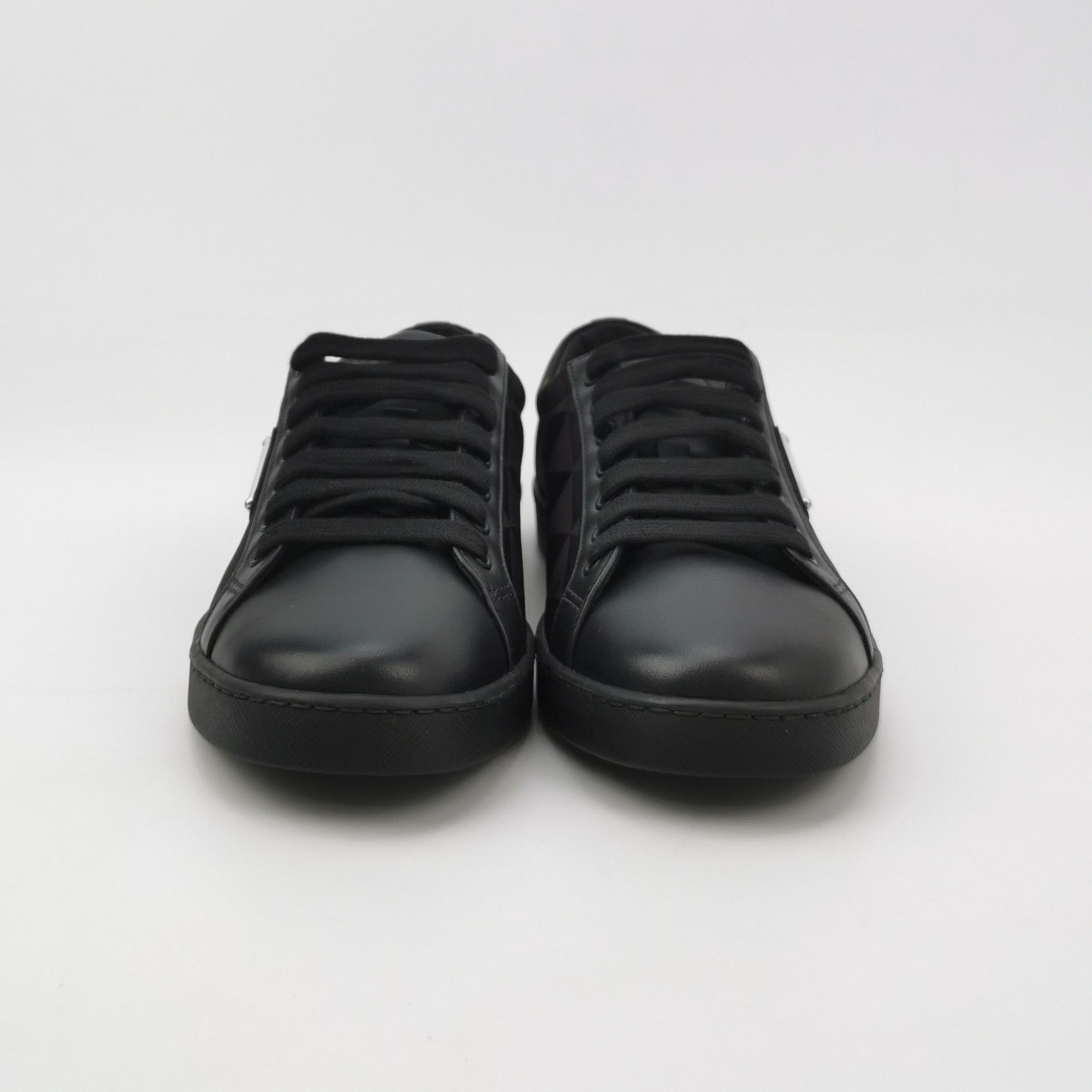 Prada Prada Triangle Logo Leather Nylon Sneakers 7 Size US 7 / EU 40 - 4 Thumbnail