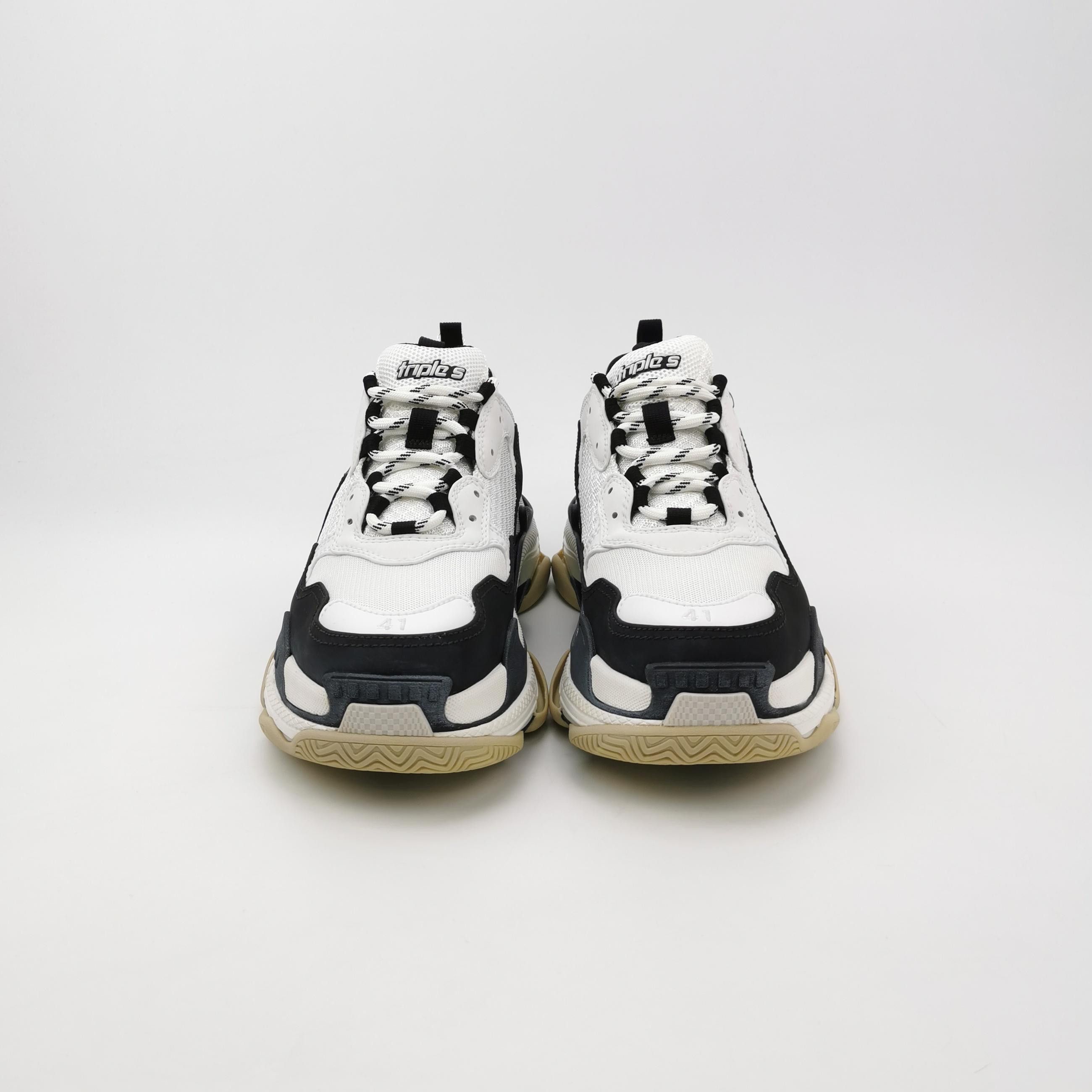 Balenciaga Balenciaga Triple S Mesh Leather Sneakers 41 Size US 8 / EU 41 - 4 Thumbnail