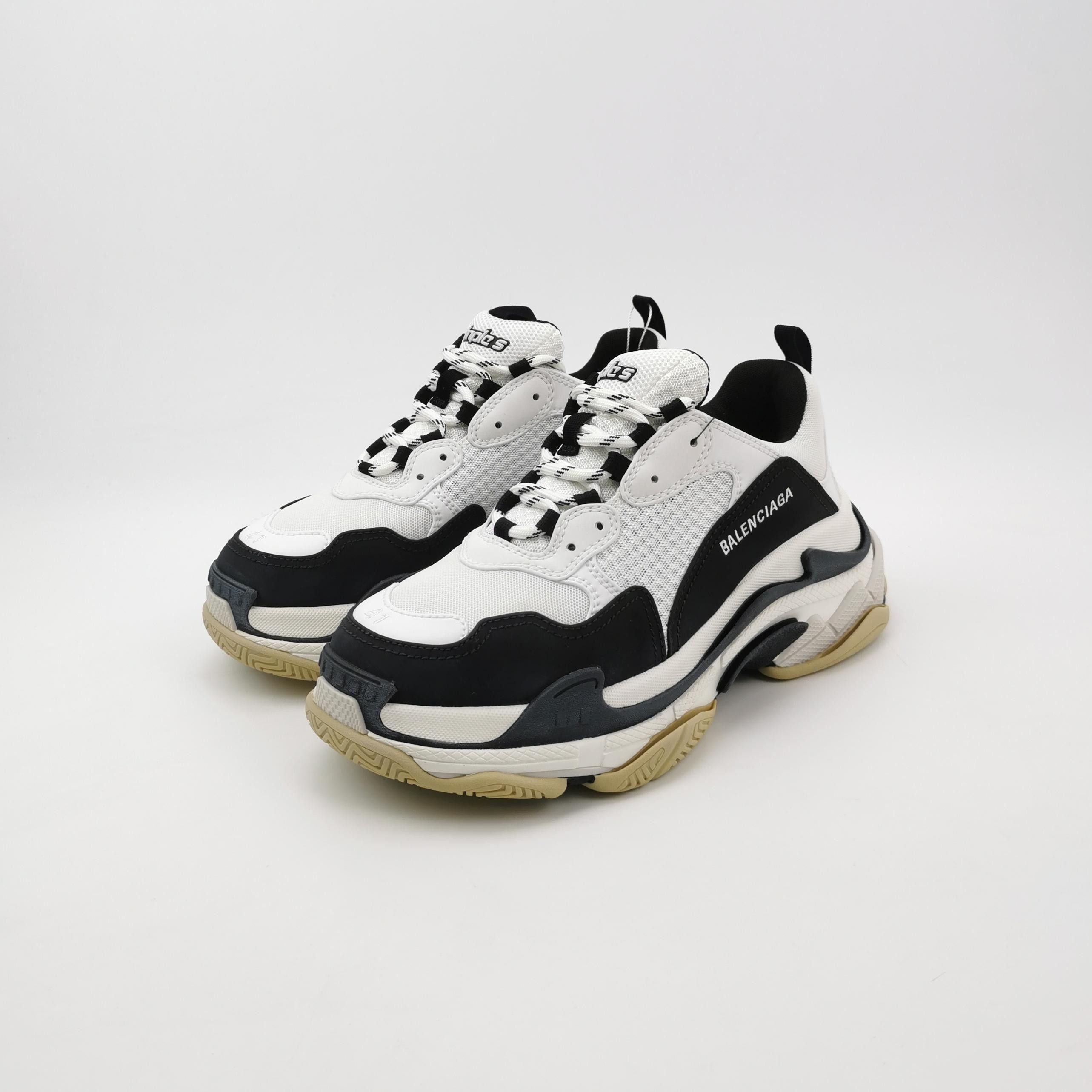 Balenciaga Balenciaga Triple S Mesh Leather Sneakers 41 Size US 8 / EU 41 - 3 Thumbnail
