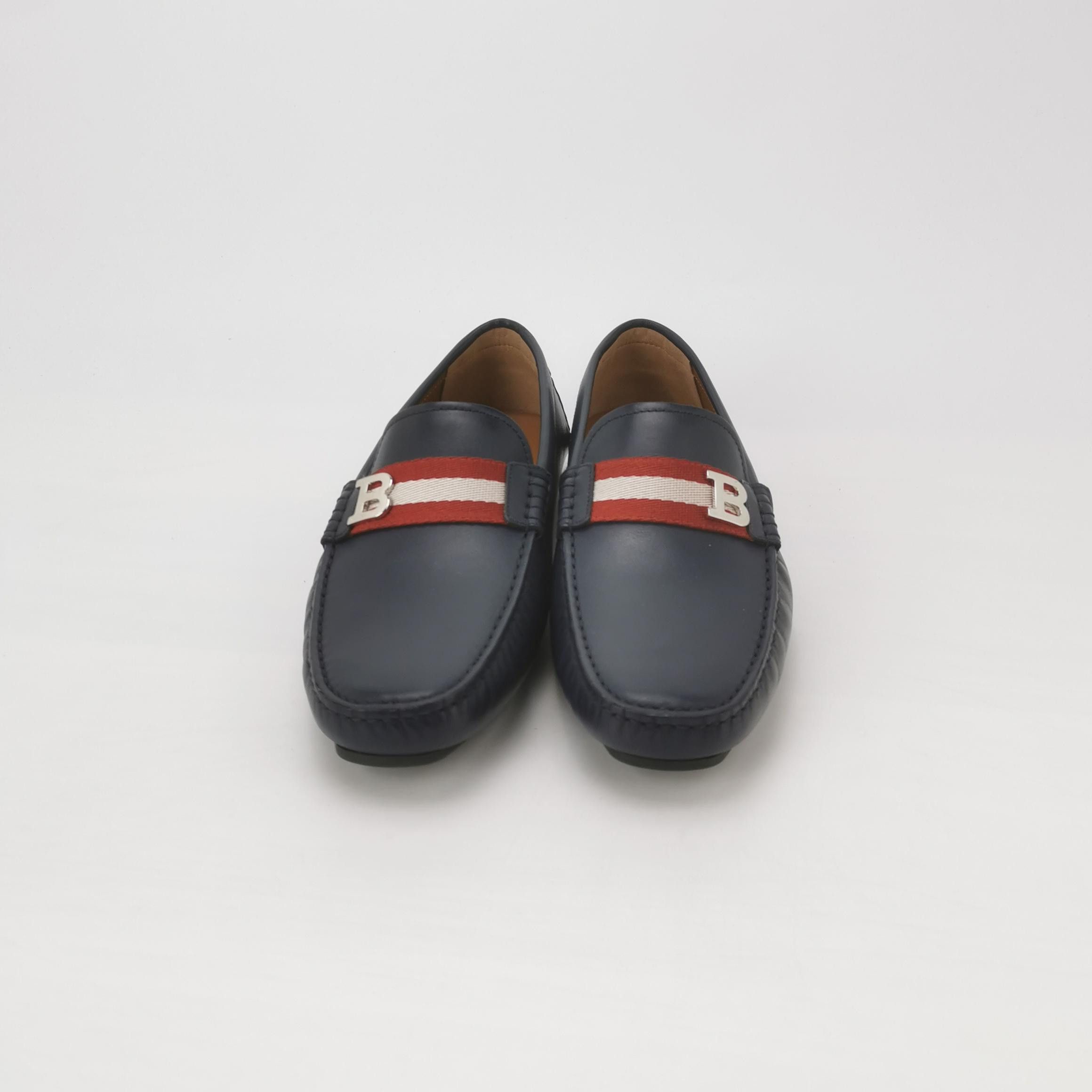 Bally Bally Striped Logo Leather Slip Ons 41 Size US 8 / EU 41 - 4 Thumbnail