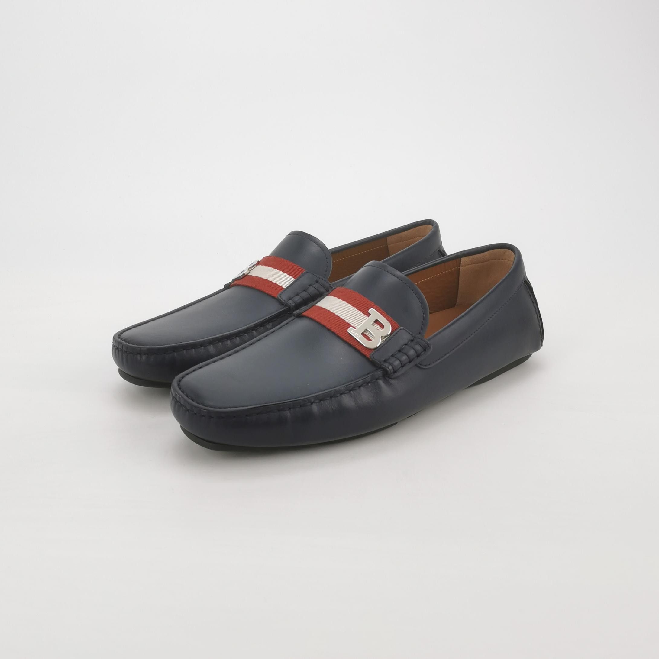 Bally Bally Striped Logo Leather Slip Ons 41 Size US 8 / EU 41 - 3 Thumbnail