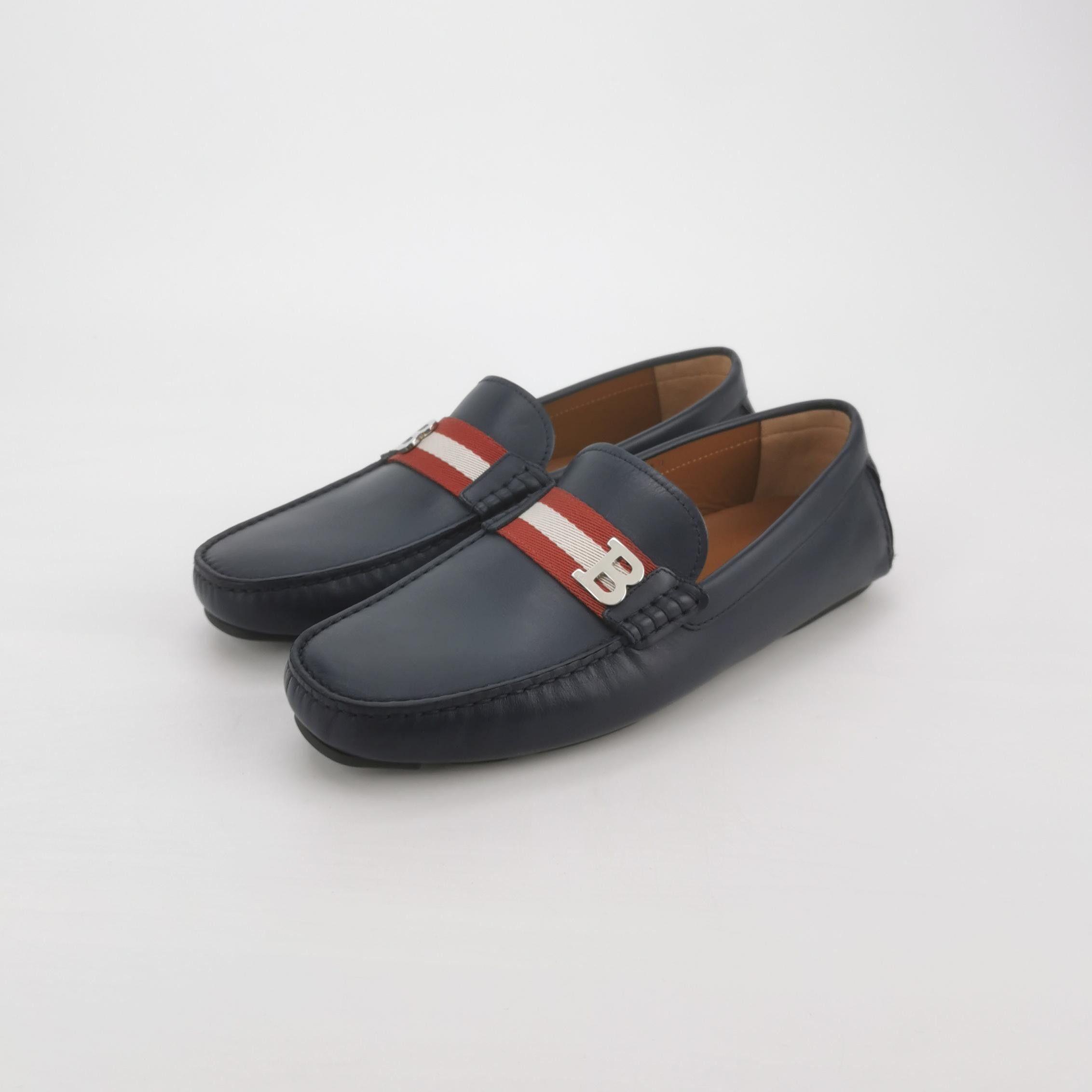 Bally Bally Stripe Logo Leather Loafers EU 41.5 Size US 8 / EU 41 - 3 Thumbnail
