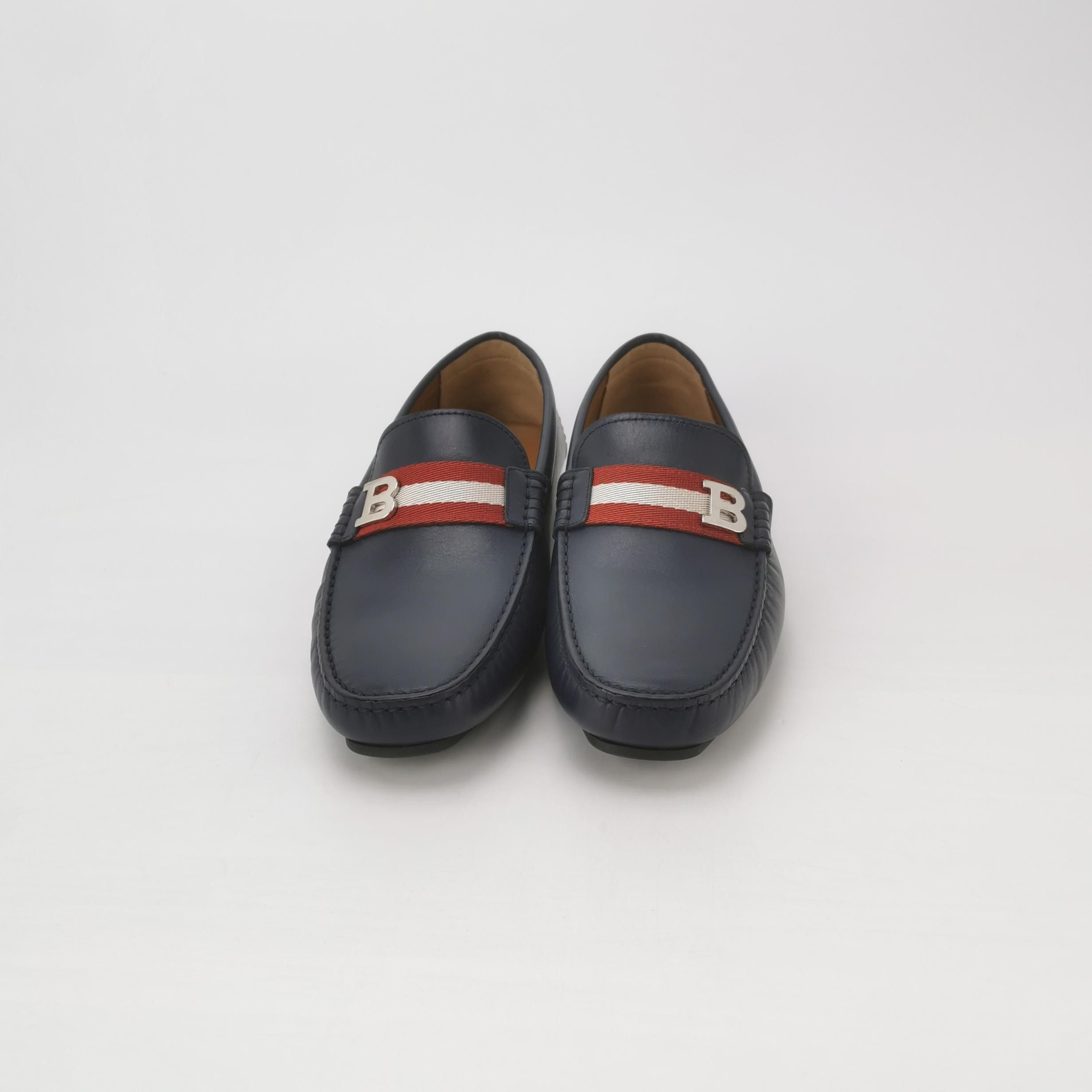 Bally Bally Stripe Logo Leather Loafers EU 41.5 Size US 8 / EU 41 - 4 Thumbnail