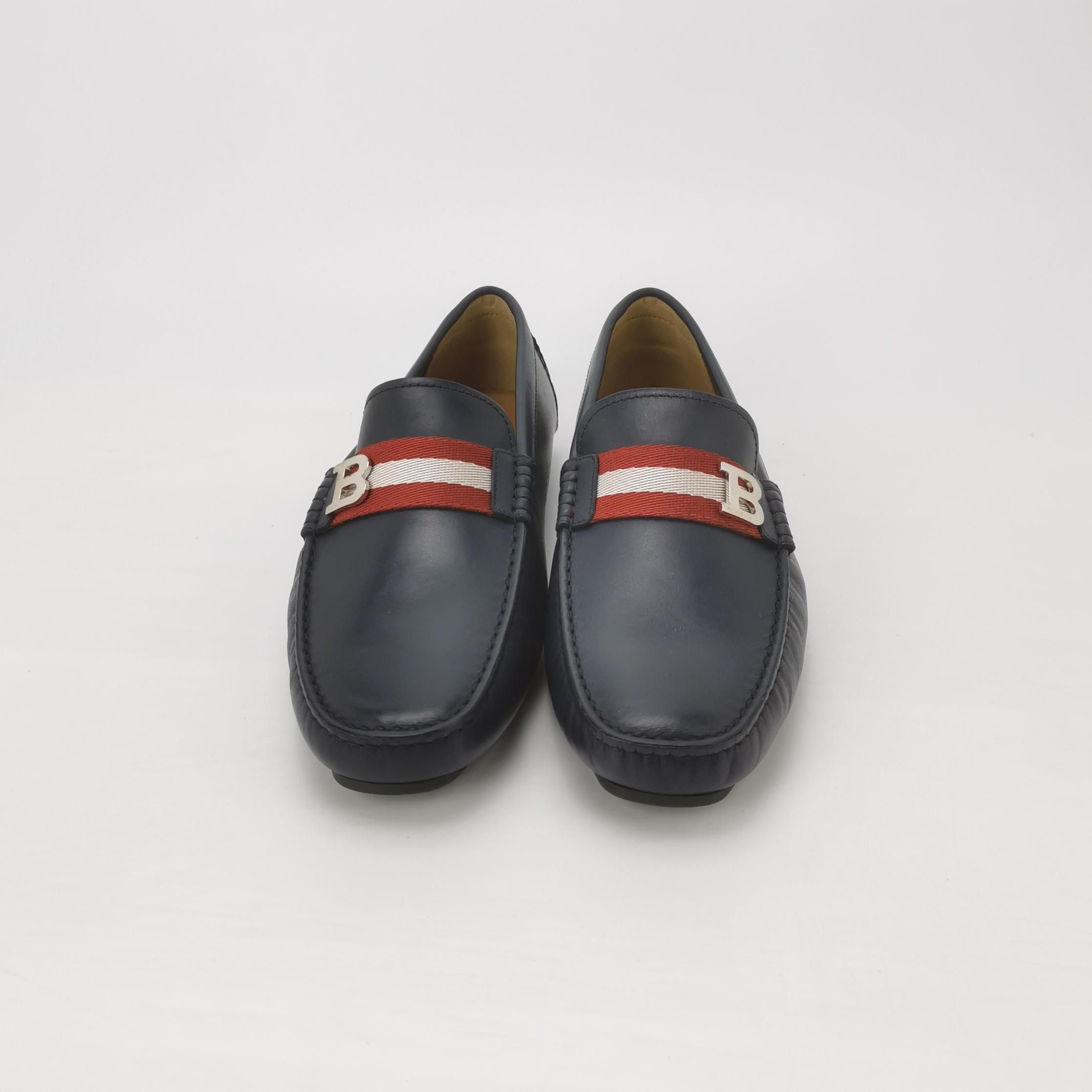 Bally Bally Striped Leather B Logo Loafers Size 41.5 Size US 8 / EU 41 - 4 Thumbnail