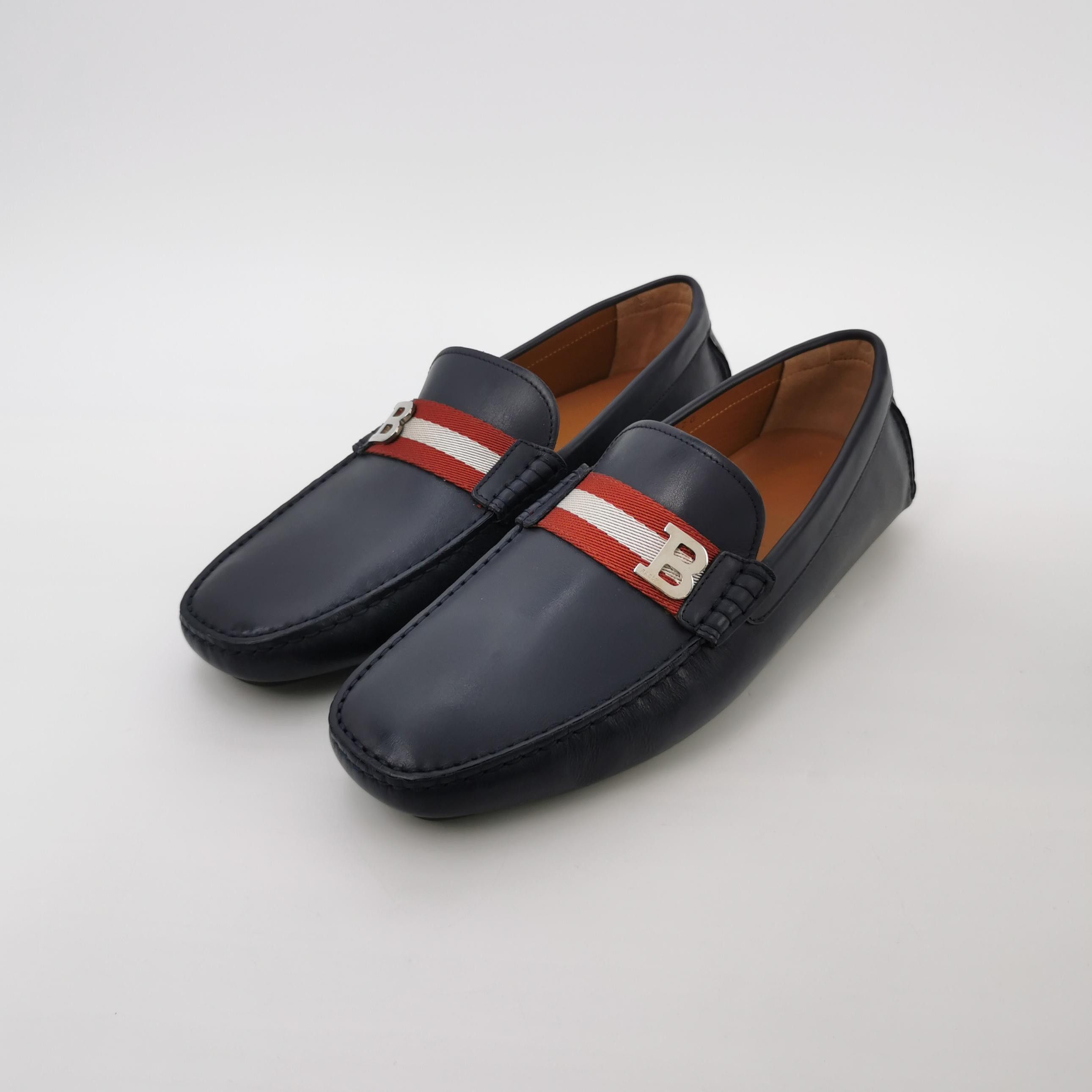 Bally Bally Striped B-Logo Leather Loafers 42.5 Size US 9 / EU 42 - 3 Thumbnail