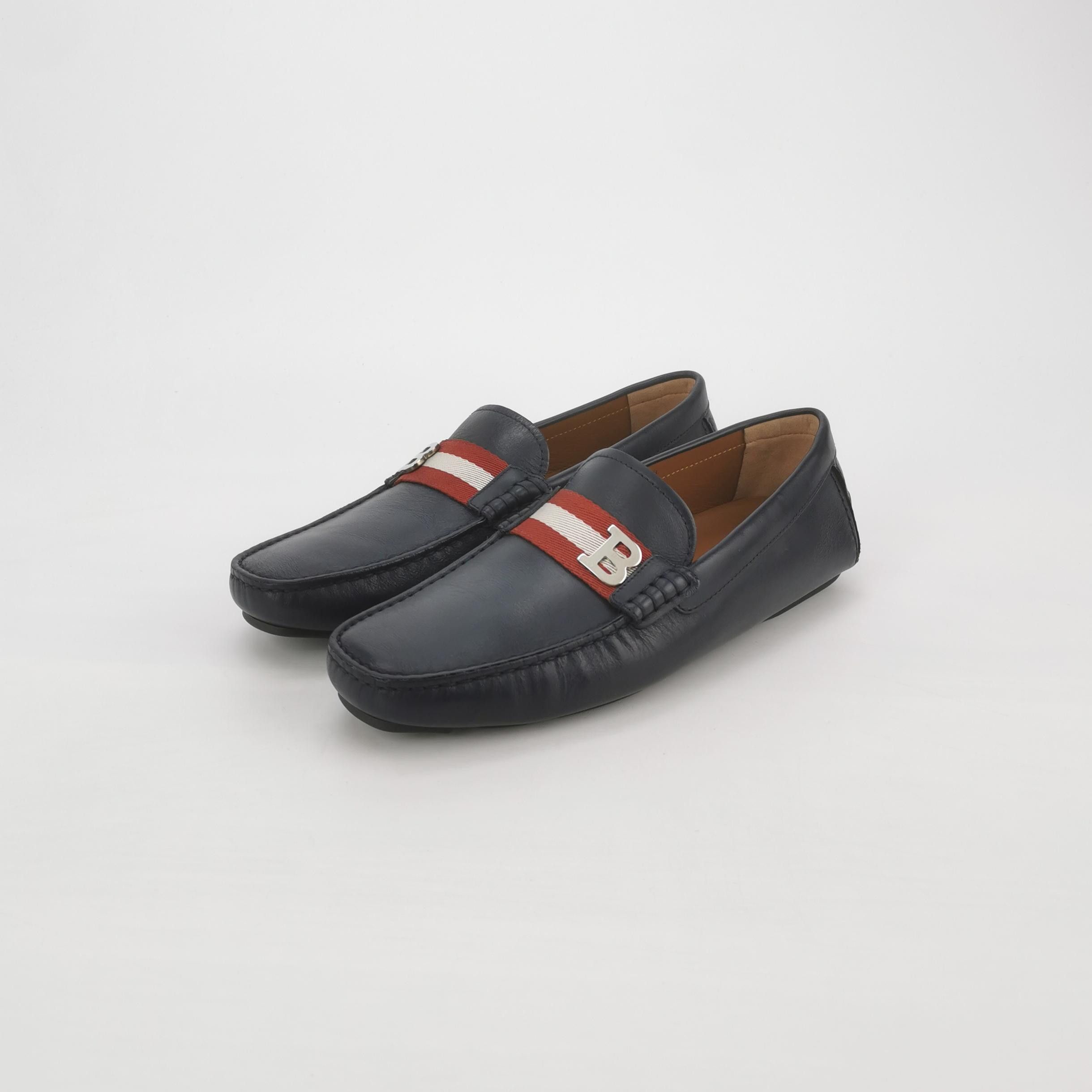 Bally Bally Stripe B Logo Leather Loafers EU 40 Size US 7 / EU 40 - 3 Thumbnail