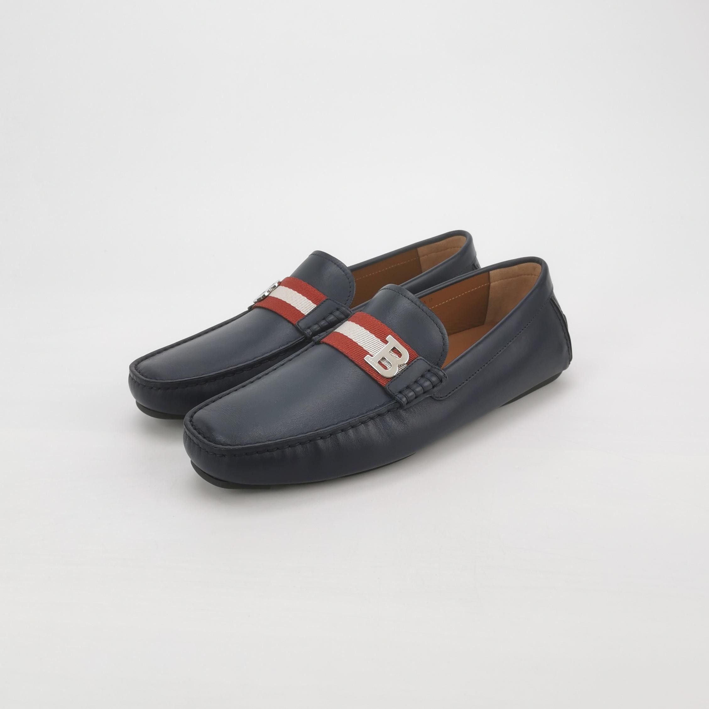 Bally Bally Striped B-Logo Leather Loafers 41 Size US 8 / EU 41 - 3 Thumbnail
