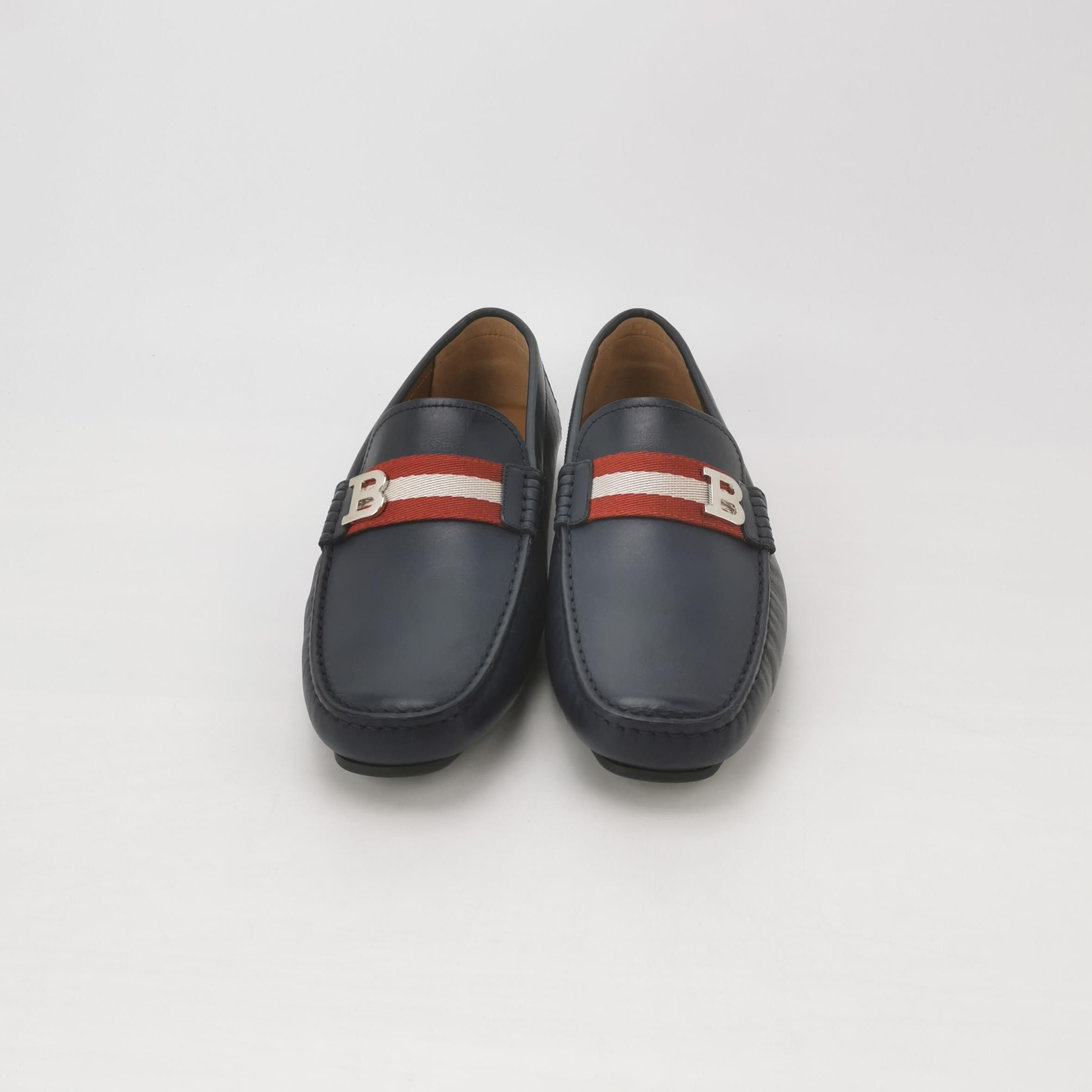 Bally Bally Striped B-Logo Leather Loafers 41 Size US 8 / EU 41 - 4 Thumbnail
