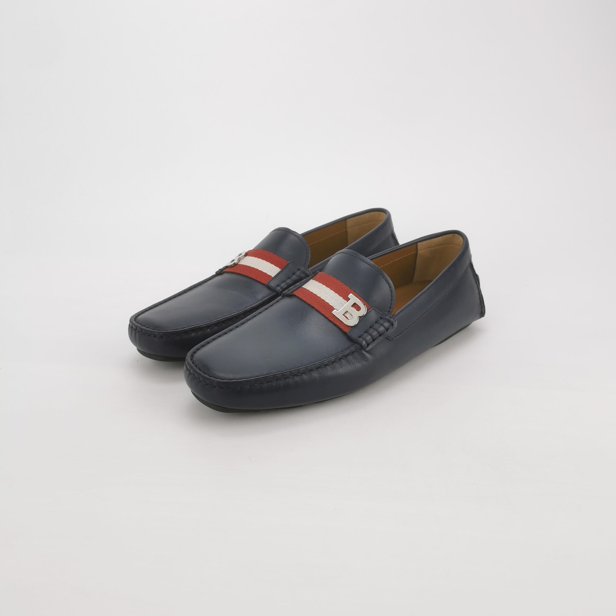 Bally Bally Stripe Logo Leather Loafers Size 10 Size US 10 / EU 43 - 3 Thumbnail