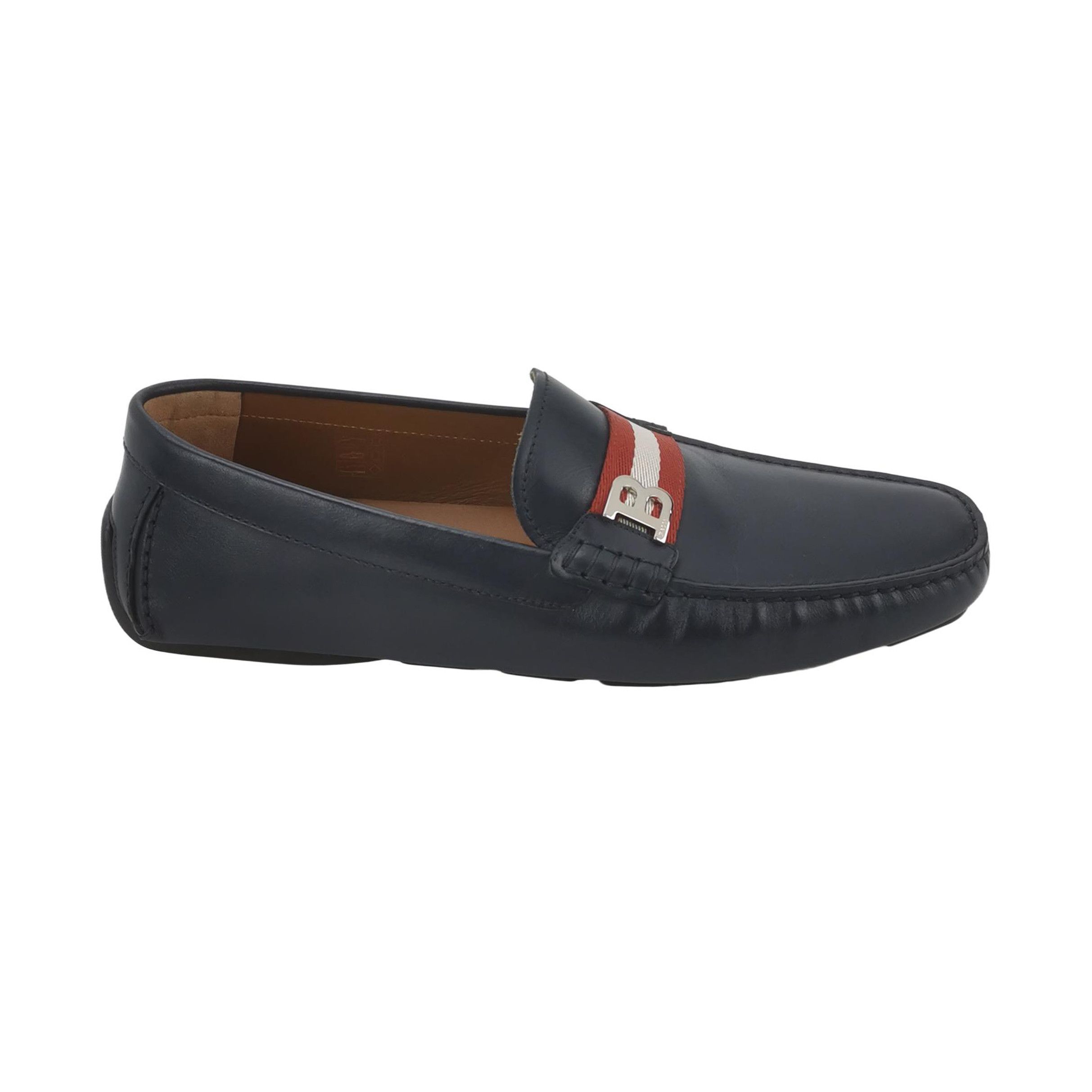 Bally Bally Stripe Logo Leather Loafers Size 10 Size US 10 / EU 43 - 2 Thumbnail