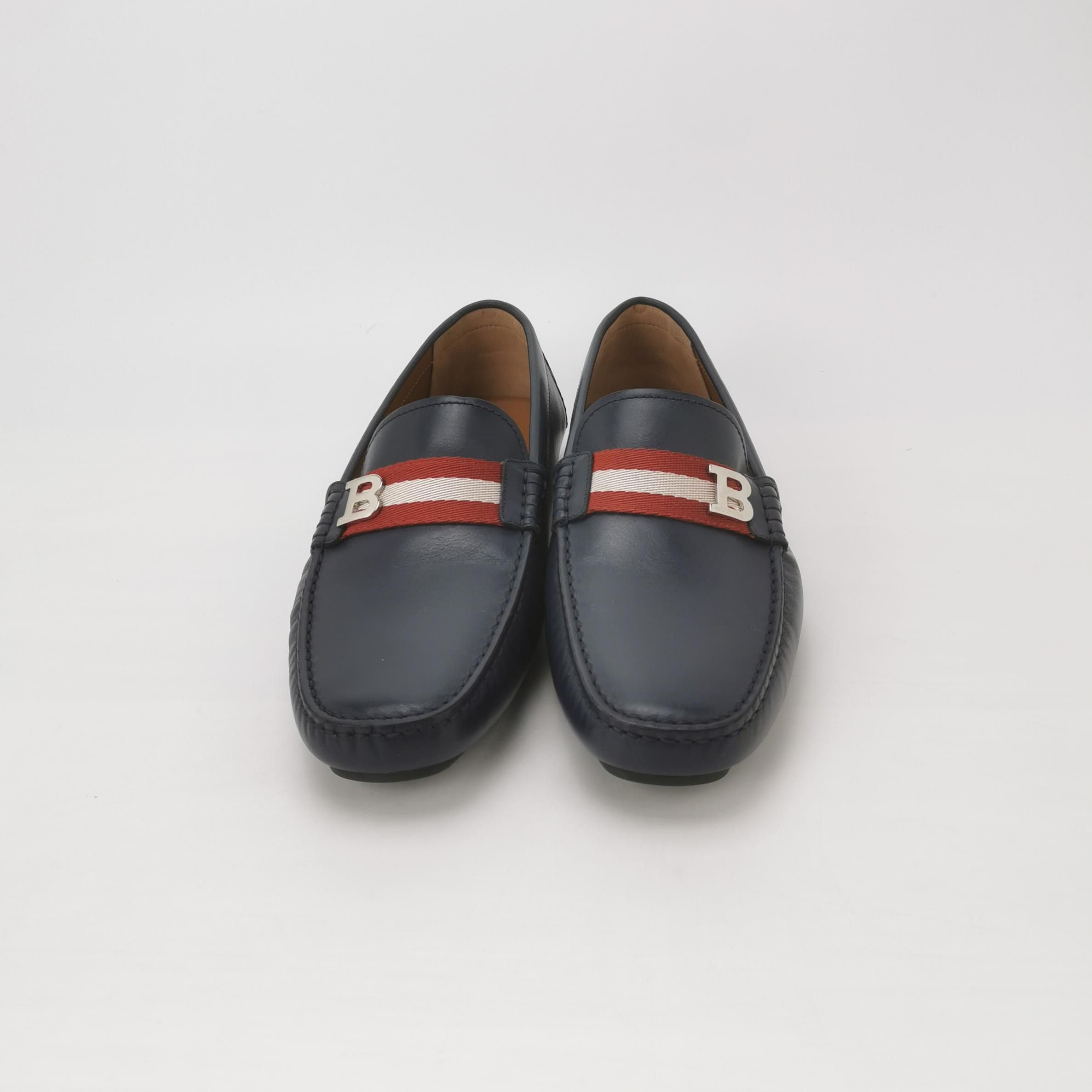 Bally Bally Stripe Logo Leather Loafers Size 10 Size US 10 / EU 43 - 4 Thumbnail