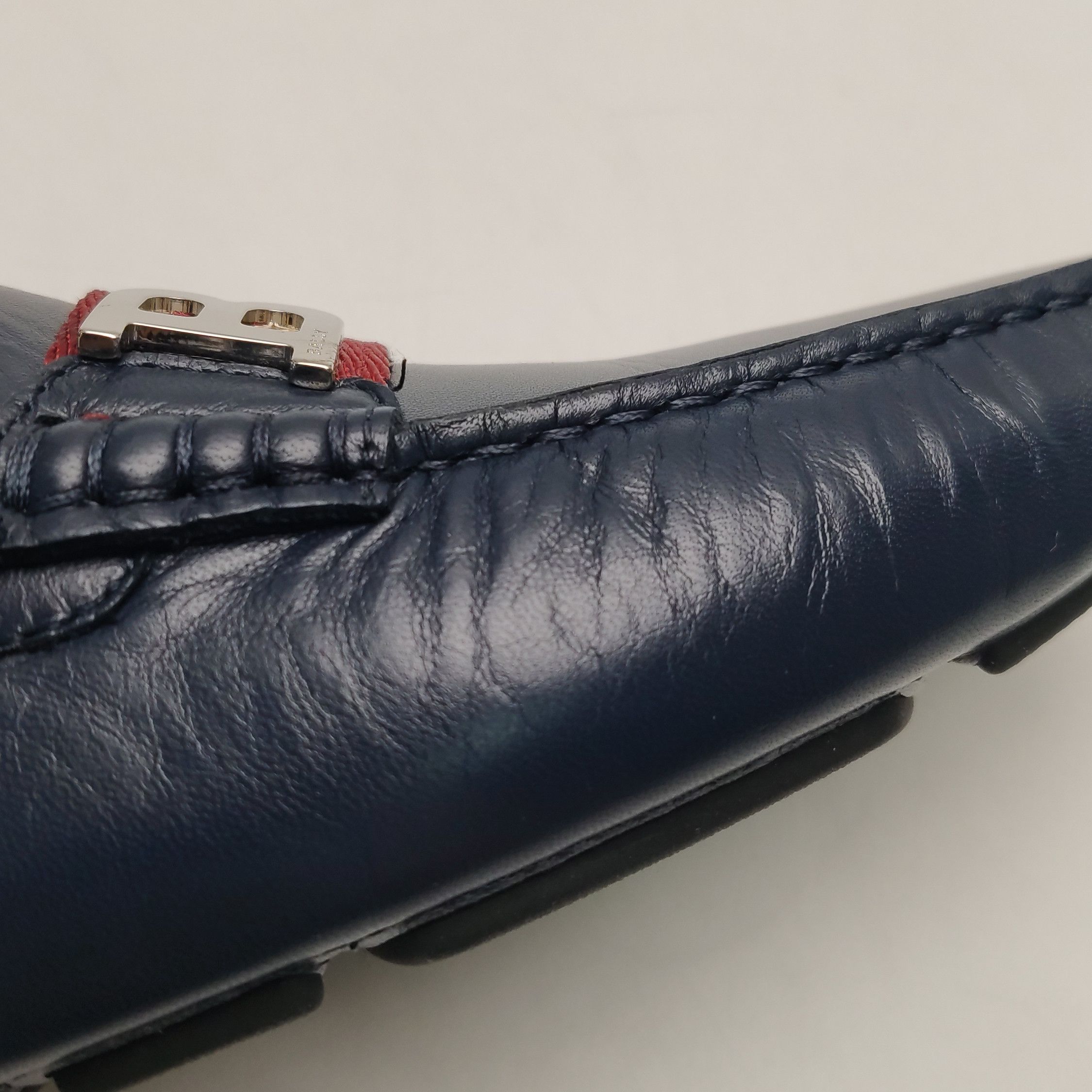 Bally Bally B-Logo Striped Leather Loafers Size 40 Size US 7 / EU 40 - 11 Thumbnail