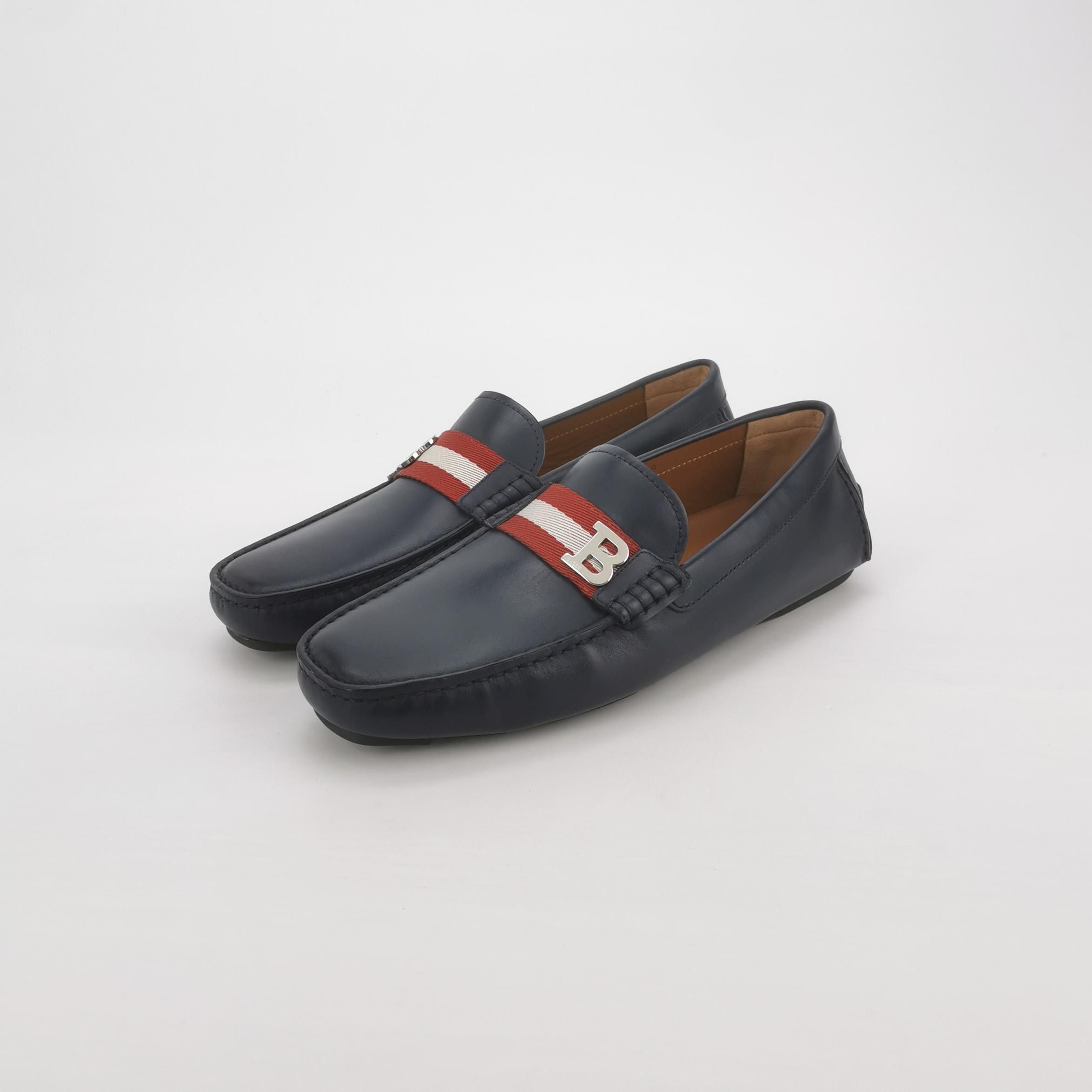 Bally Bally Stripe Logo Leather Loafers EU 40 Size US 7 / EU 40 - 3 Thumbnail