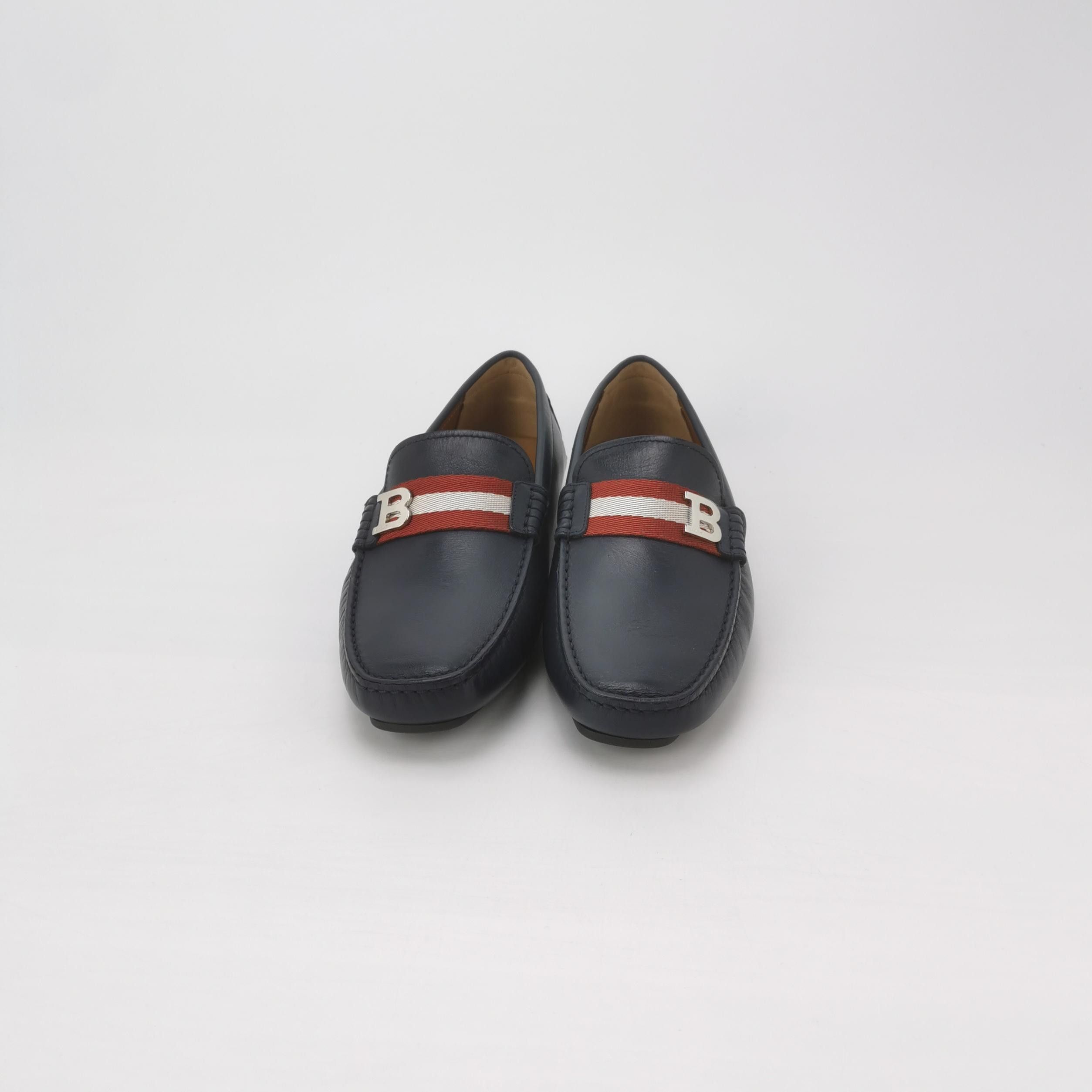 Bally Bally Stripe Logo Leather Loafers Size 40.5 Size US 7 / EU 40 - 4 Thumbnail