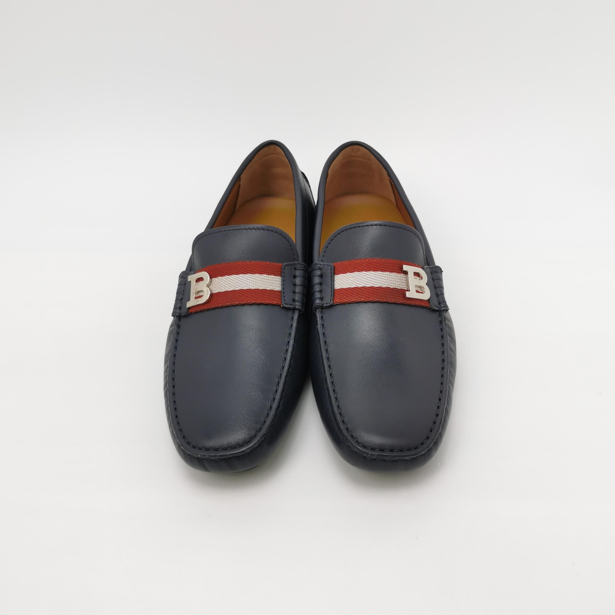 Bally Bally Striped Web Leather Drivers EU 40.5 Size US 7 / EU 40 - 4 Thumbnail