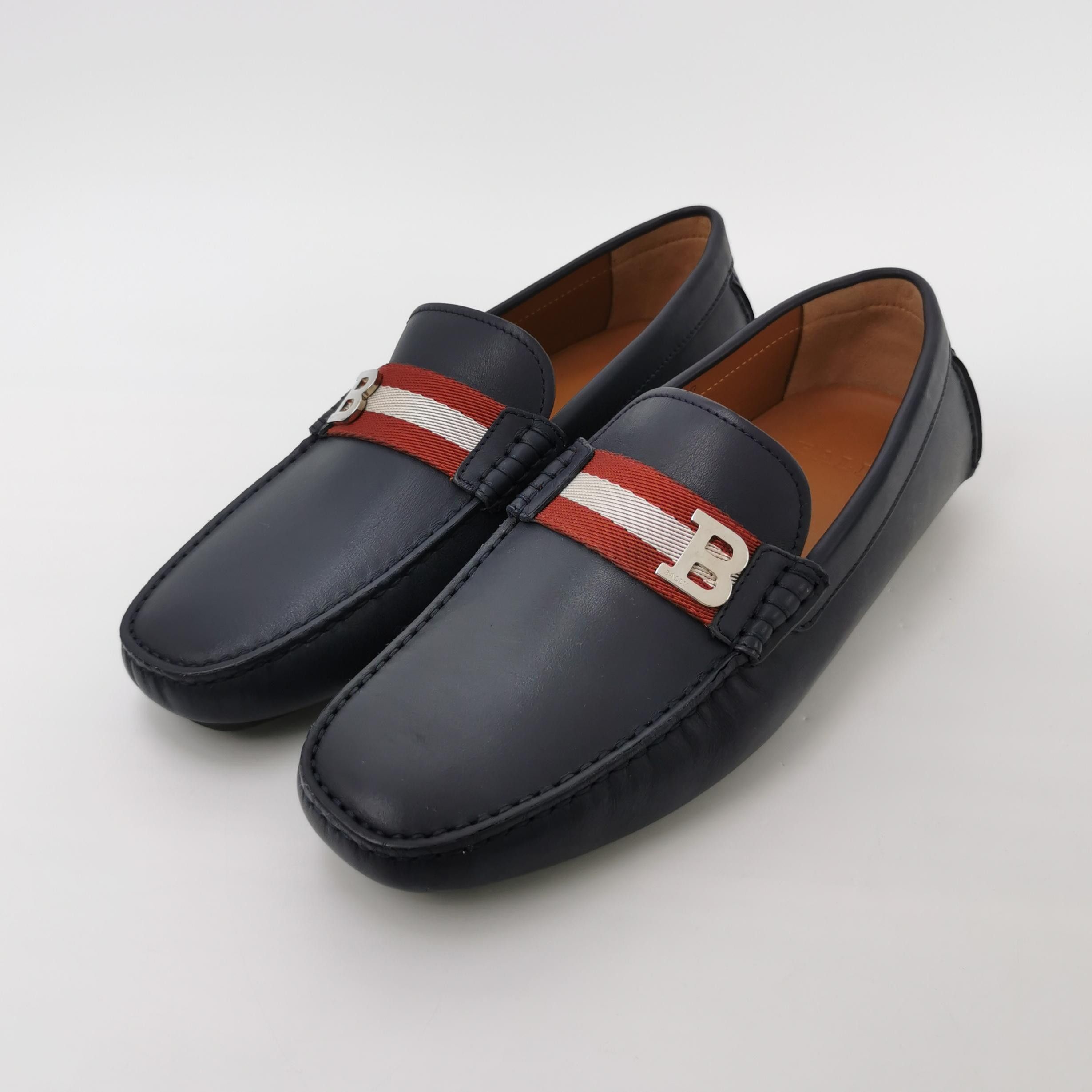 Bally Bally Striped Web Leather Drivers EU 40.5 Size US 7 / EU 40 - 3 Thumbnail