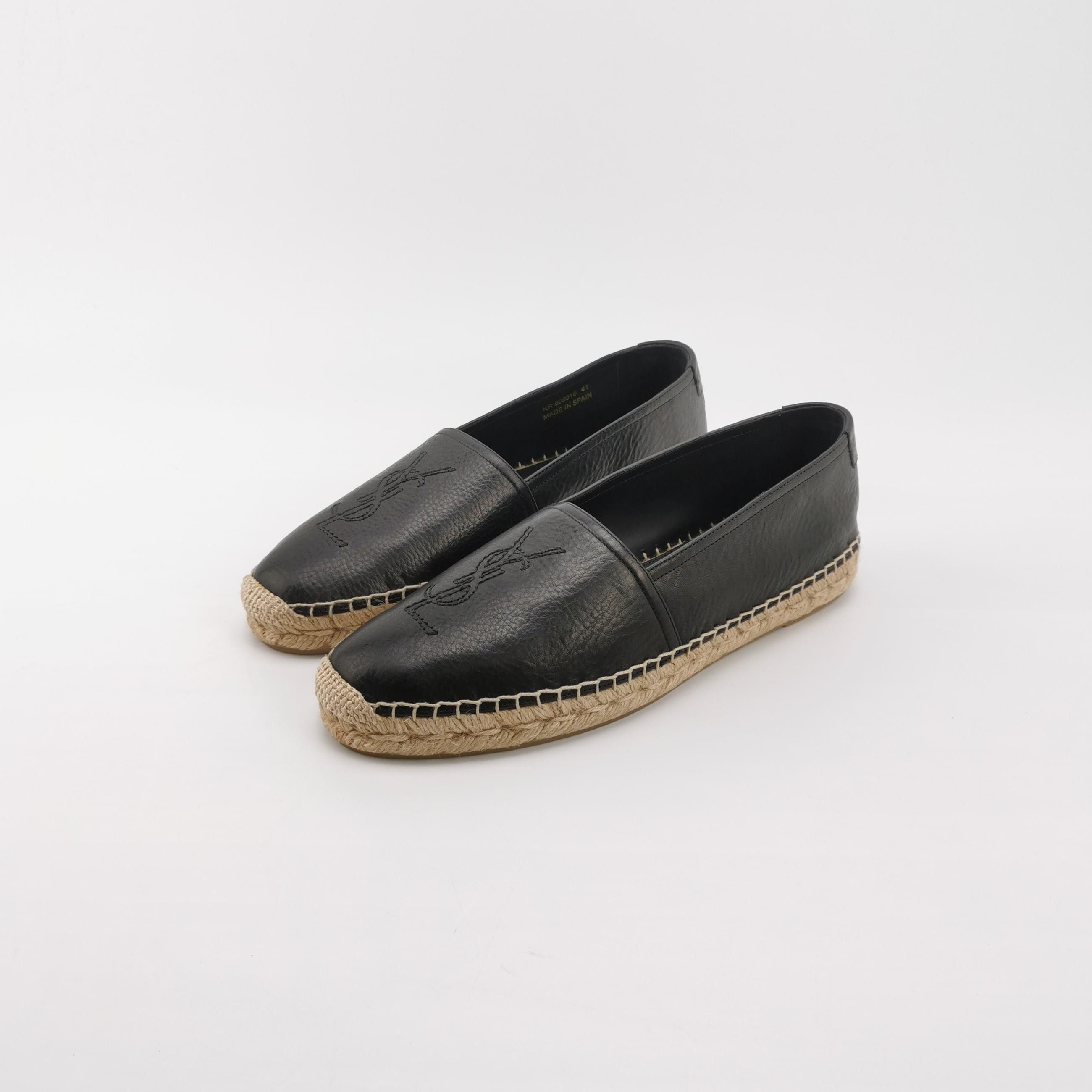 Saint Laurent Paris Saint Laurent Logo Leather Espadrilles 41 Size US 8 / EU 41 - 3 Thumbnail