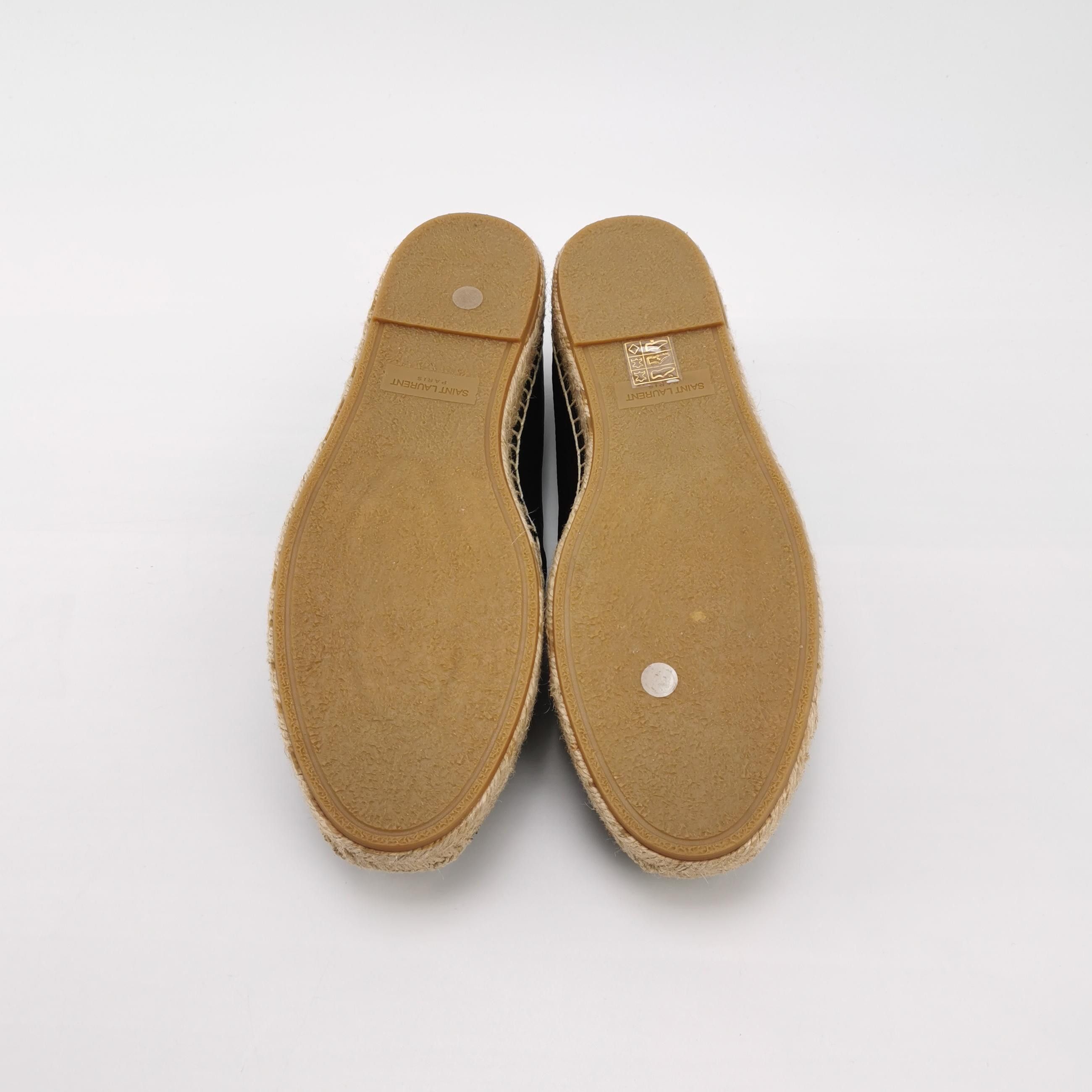 Saint Laurent Paris Saint Laurent Leather YSL Espadrilles 40 Size US 7 / EU 40 - 6 Thumbnail
