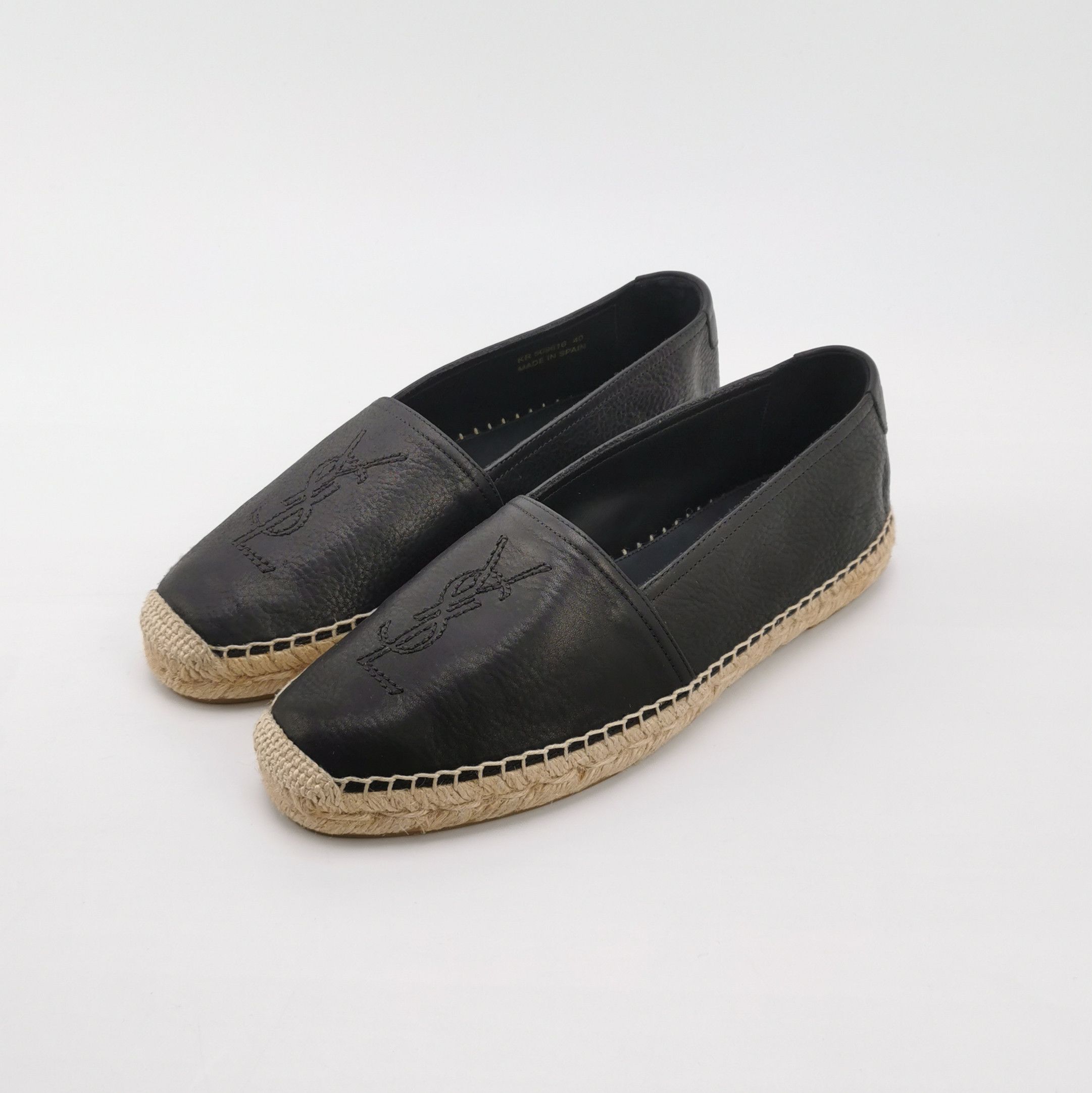 Saint Laurent Paris Saint Laurent Leather YSL Espadrilles 40 Size US 7 / EU 40 - 3 Thumbnail