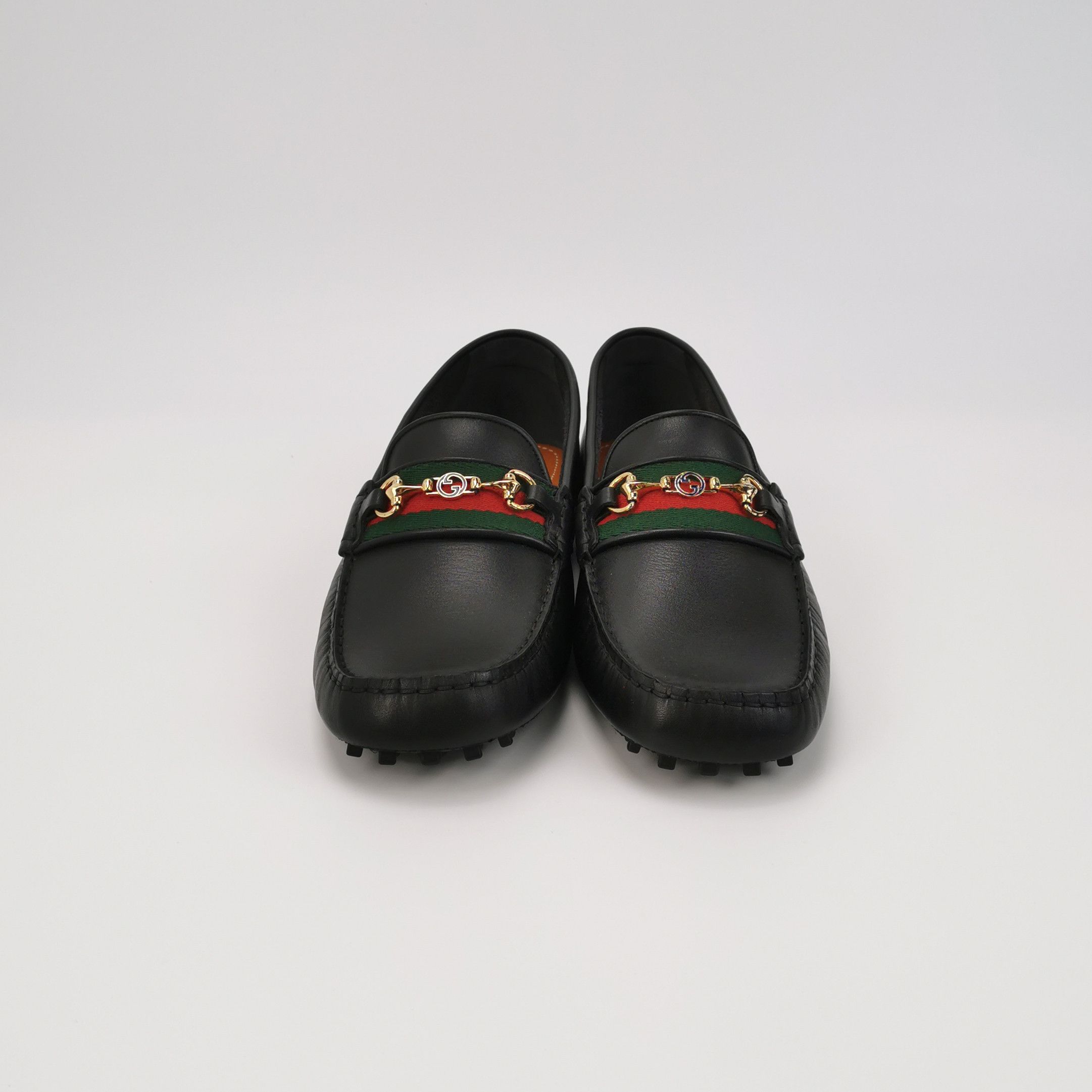 Gucci Gucci Horsebit Web Stripe Leather Drivers Size 43 Size US 10 / EU 43 - 4 Thumbnail