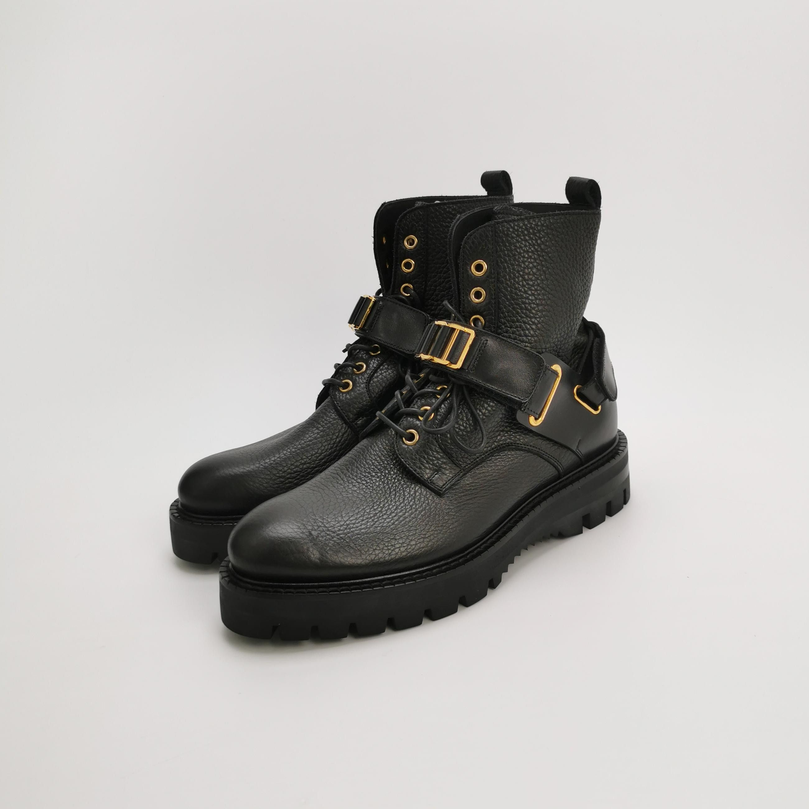 Versace Versace Leather Medusa Lace-Up Boots EU 40 Size US 7 / EU 40 - 3 Thumbnail