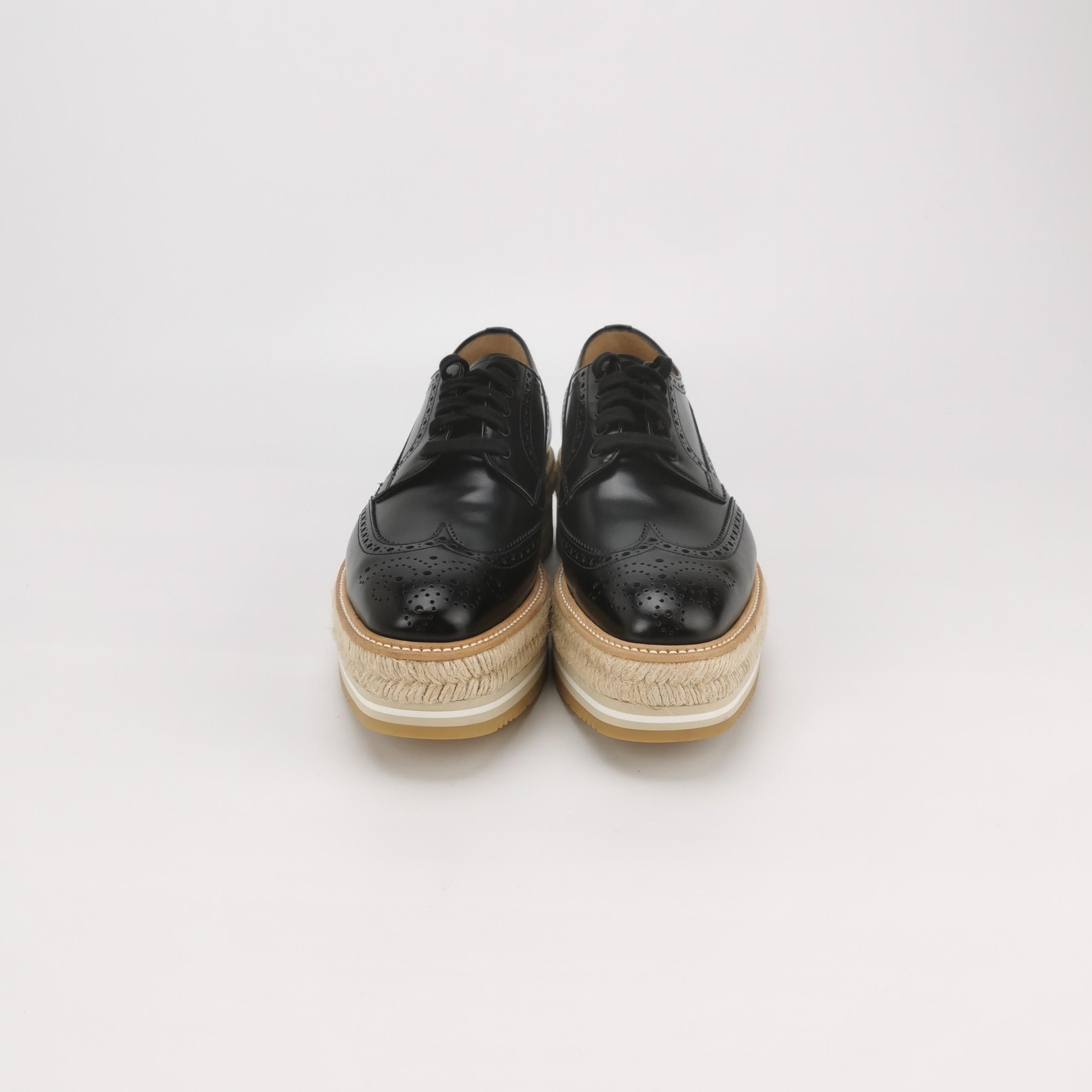 Prada Prada Brogue Leather Platform Shoes 39.5 Size US 9.5 / IT 39.5 - 4 Thumbnail