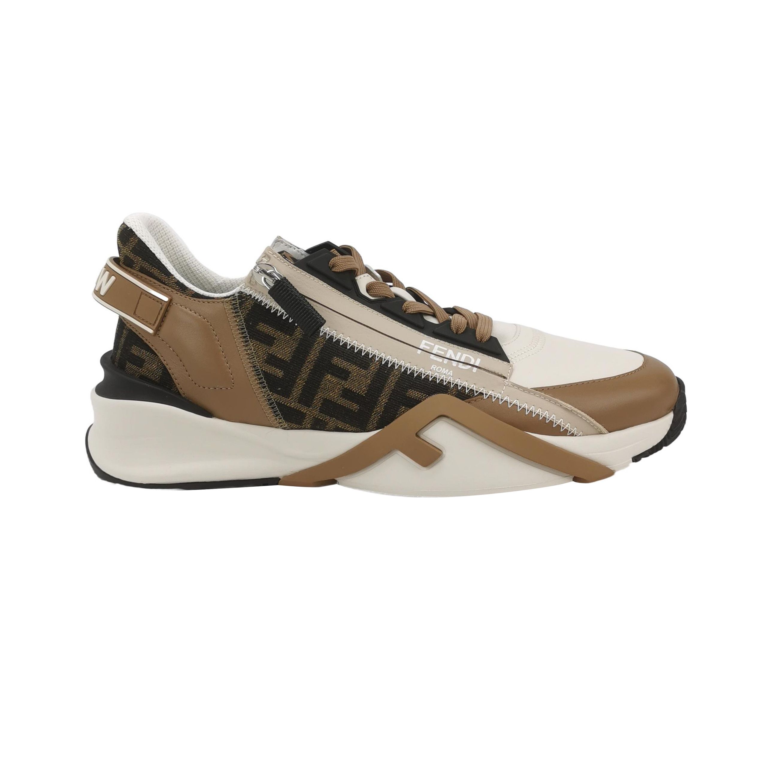 Fendi Fendi Flow Monogram Leather Sneakers Size 43 Size US 10 / EU 43 - 2 Thumbnail