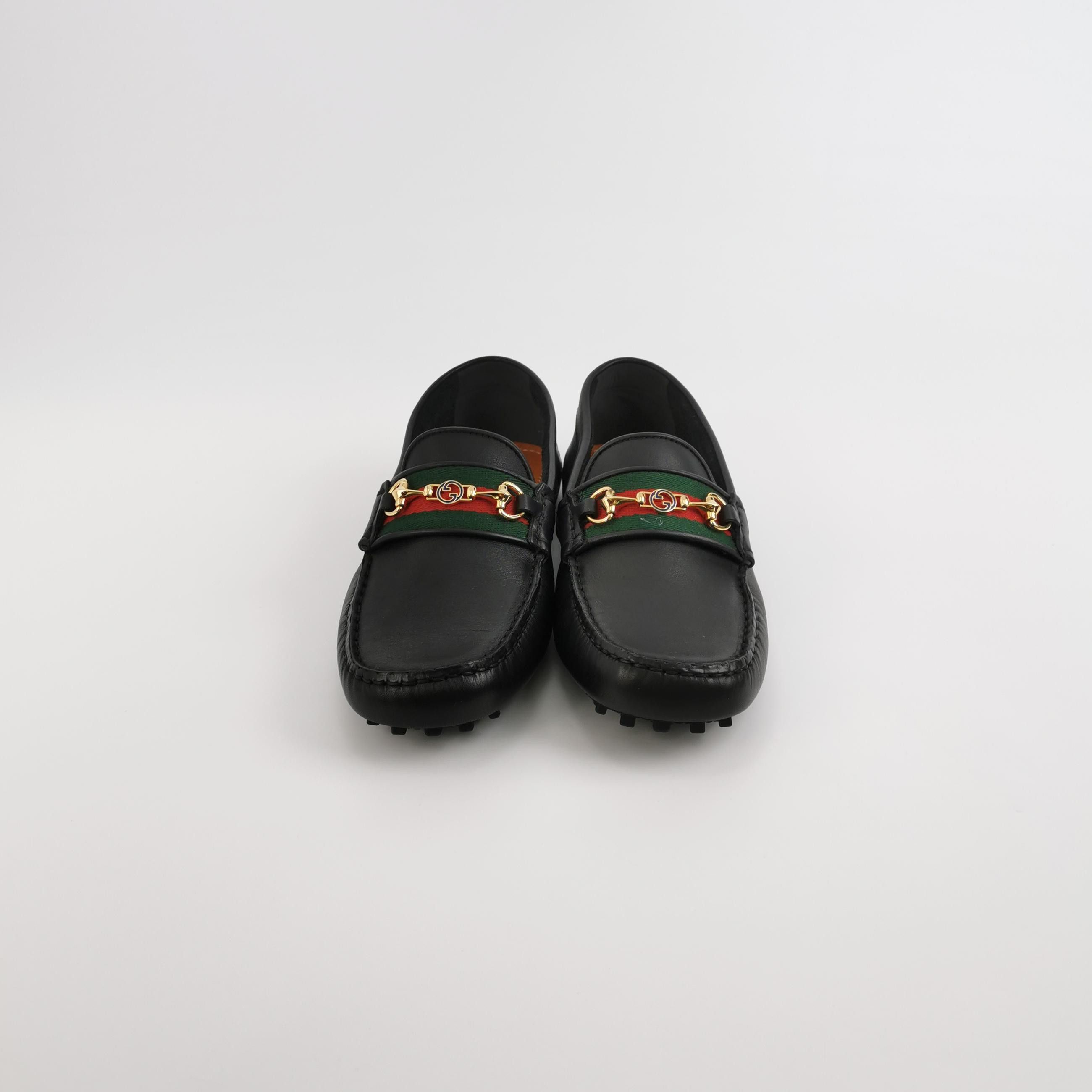 Gucci Gucci Web Stripe Horsebit Driving Loafers 39 Size US 6 / EU 39 - 4 Thumbnail