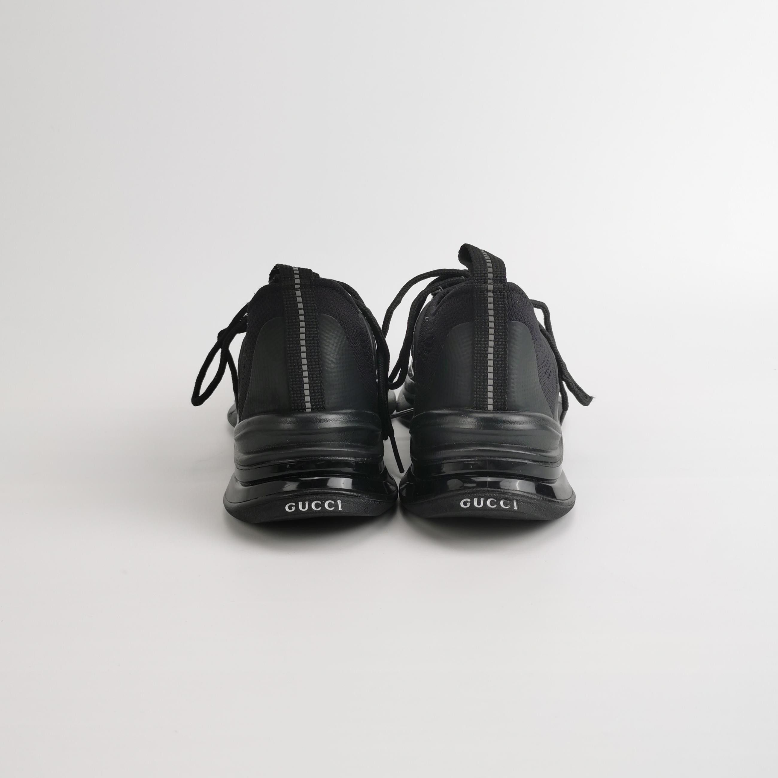 Gucci Gucci Black Interlocking G Run Sneakers 38.5 Size US 5.5 / EU 38 - 5 Thumbnail