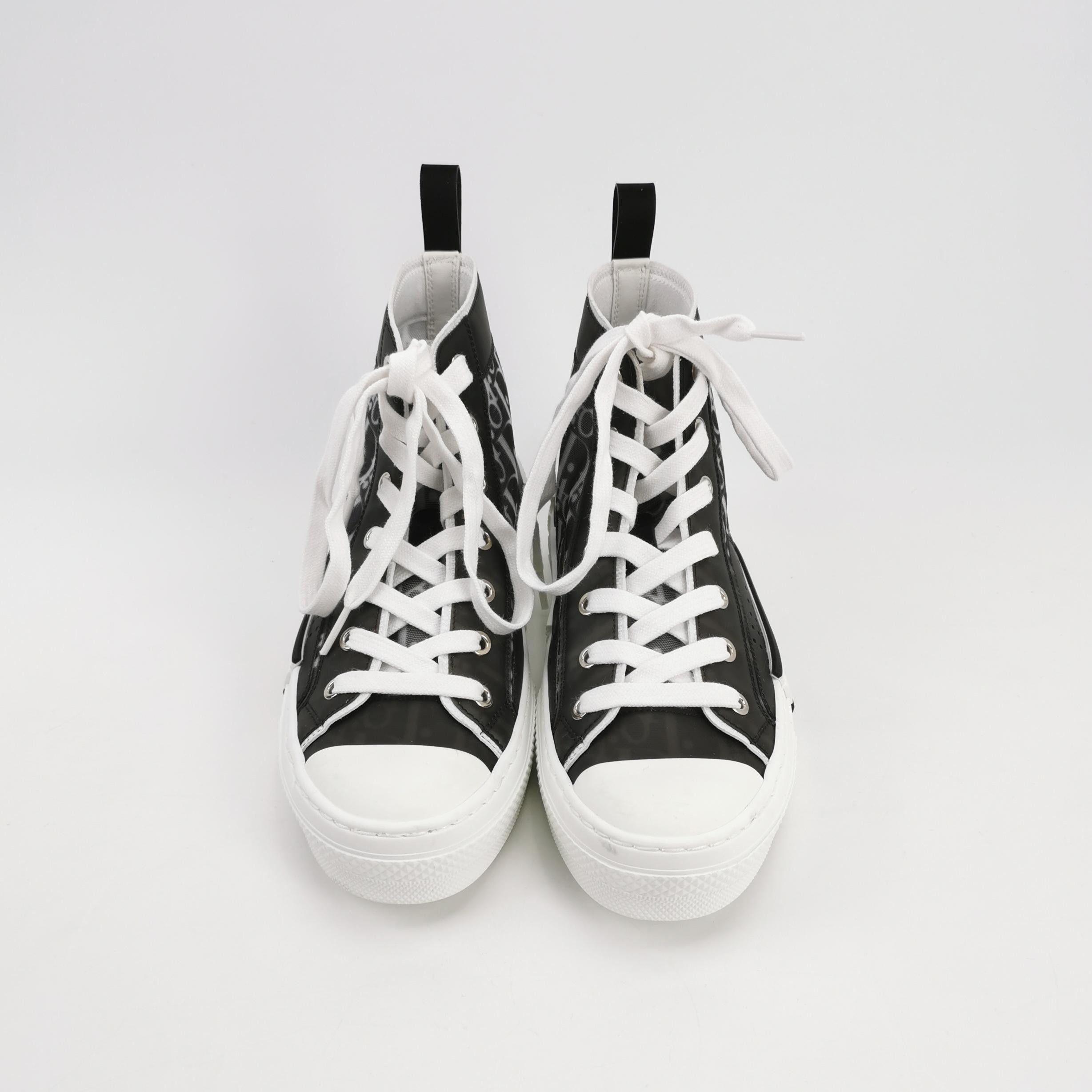 Dior Dior Oblique Print B23 High-Top Sneakers 37 Size US 7 / IT 37 - 4 Thumbnail