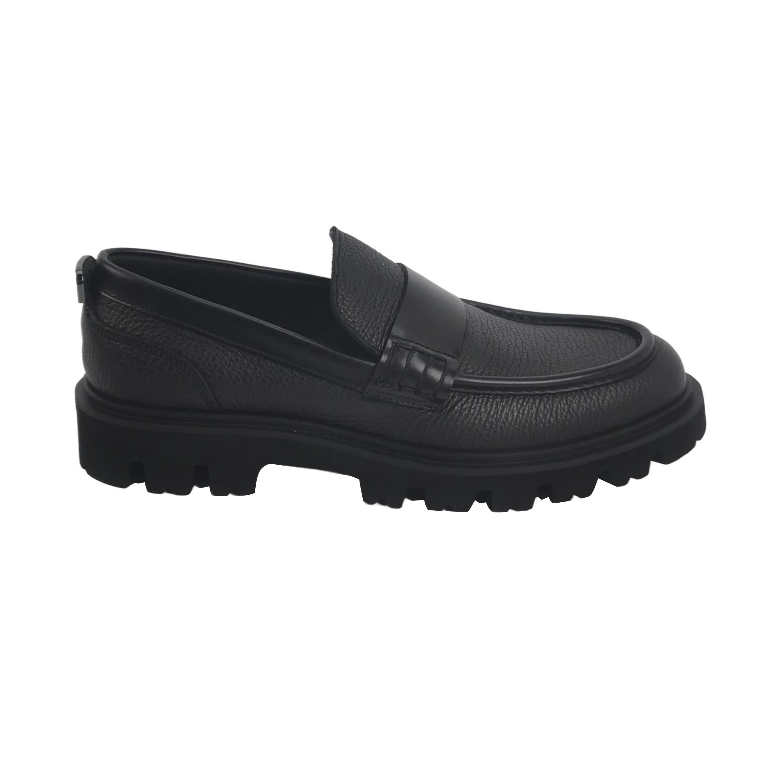 Sergio Rossi Sergio Rossi Black Leather Lug Sole Loafers 39 Size US 6 / EU 39 - 2 Thumbnail