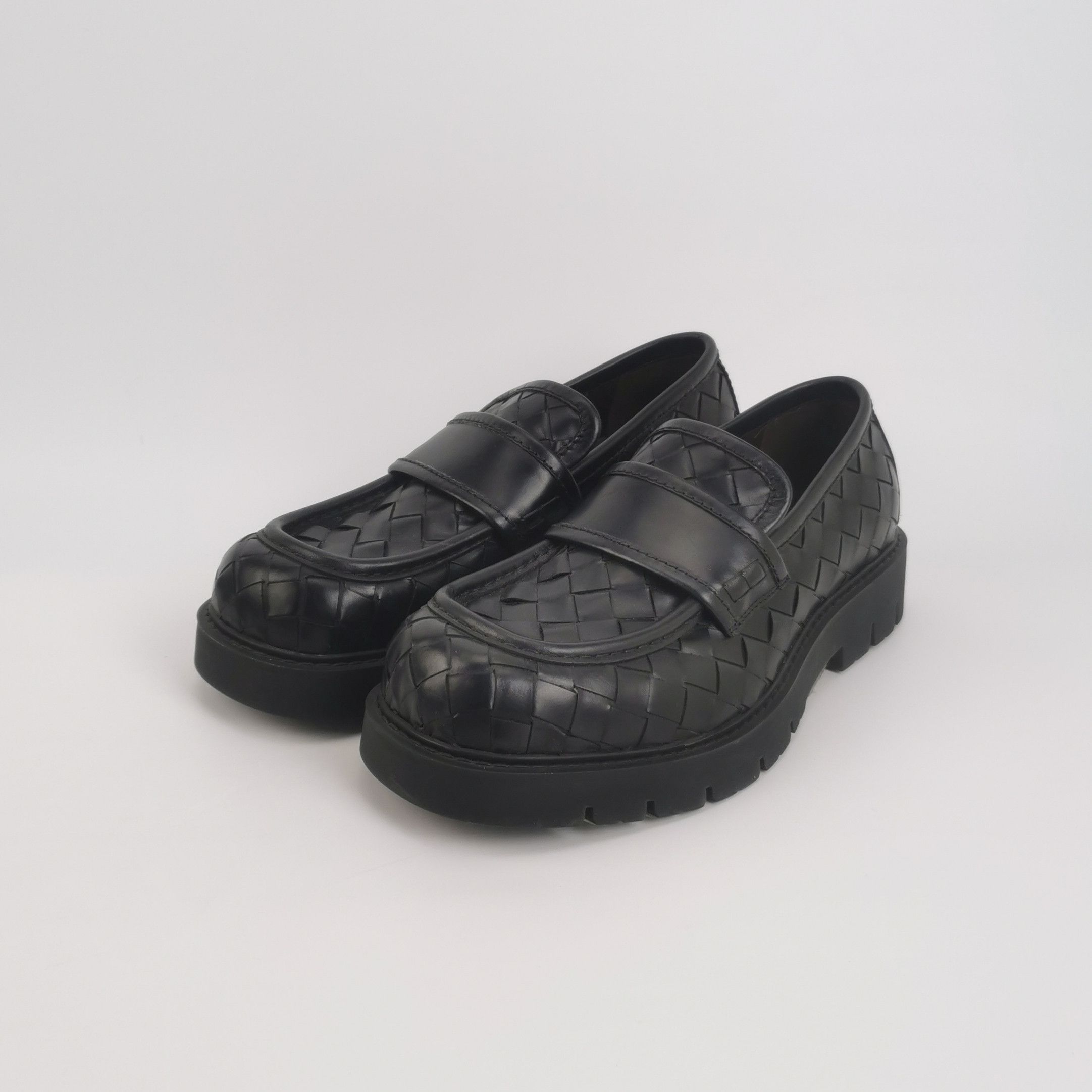 Bottega Veneta Bottega Veneta Intrecciato Leather Loafers 44 Size US 11 / EU 44 - 3 Thumbnail