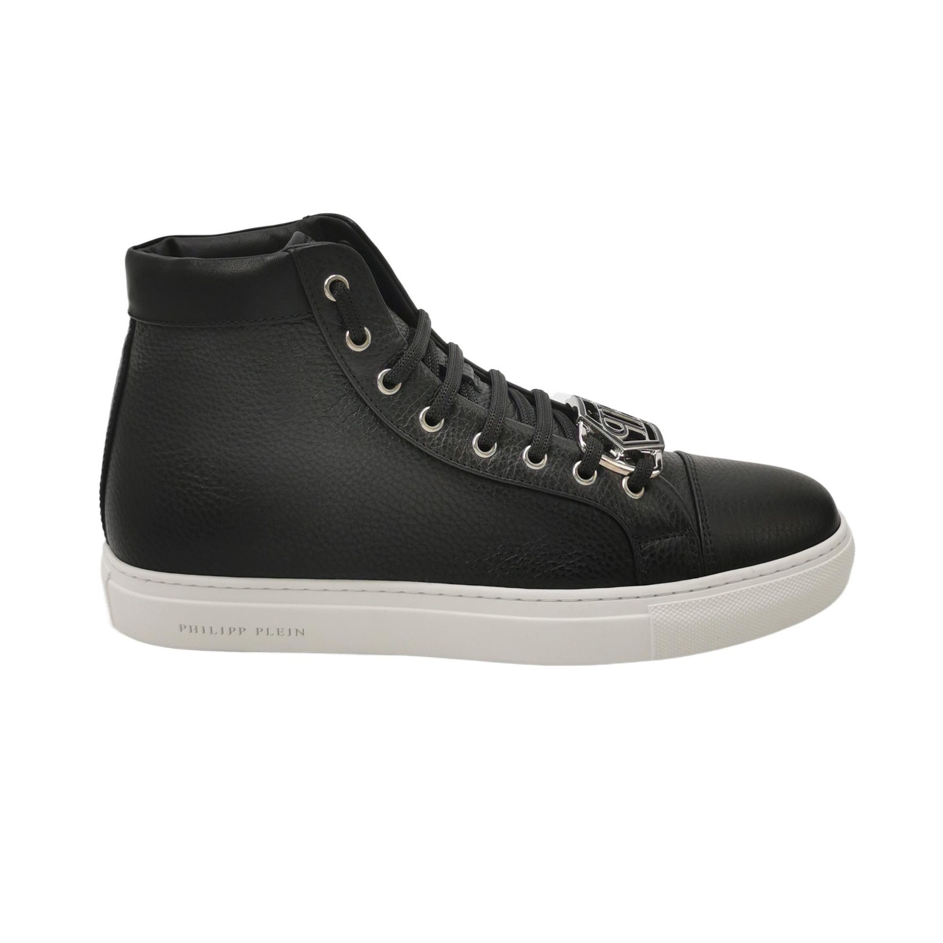 Philipp Plein Philipp Plein Hexagon Logo Grained Leather Sneakers 41 Size US 8 / EU 41 - 2 Thumbnail
