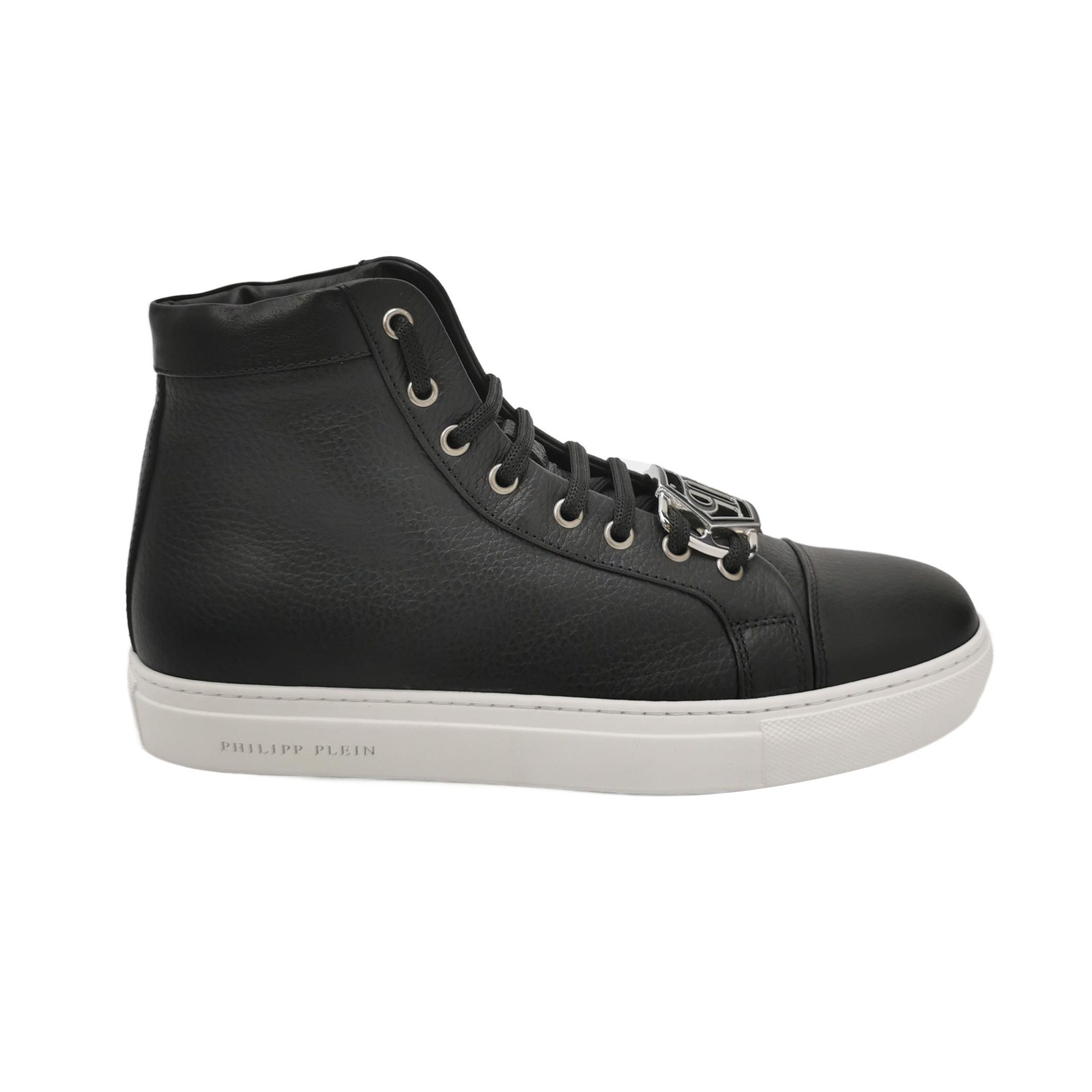 Philipp Plein Philipp Plein Leather Logo High-Top Sneakers 39 Size US 6 / EU 39 - 2 Thumbnail
