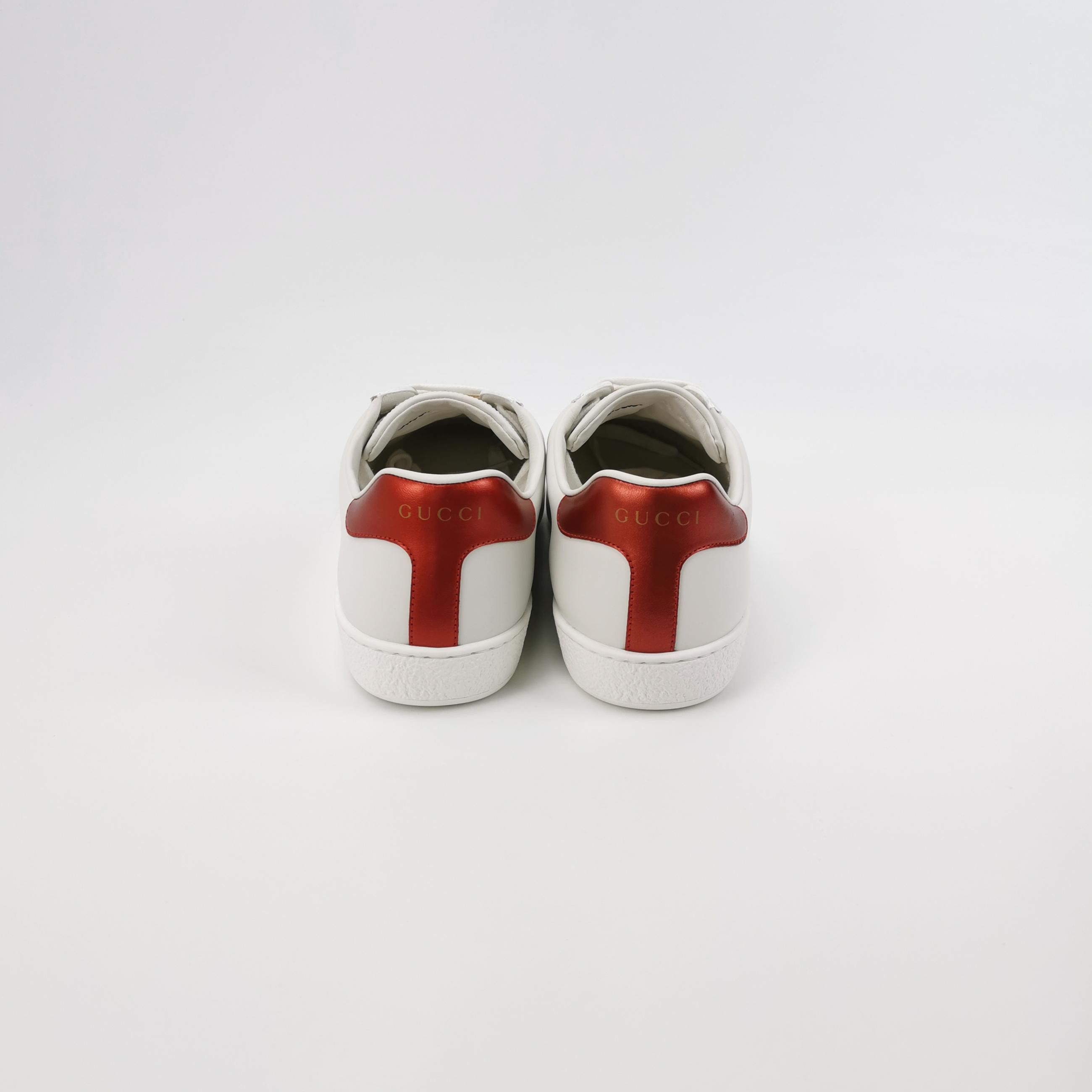 Gucci Gucci Logo Band Ace Sneakers 38.5 Size US 8.5 / IT 38.5 - 5 Thumbnail