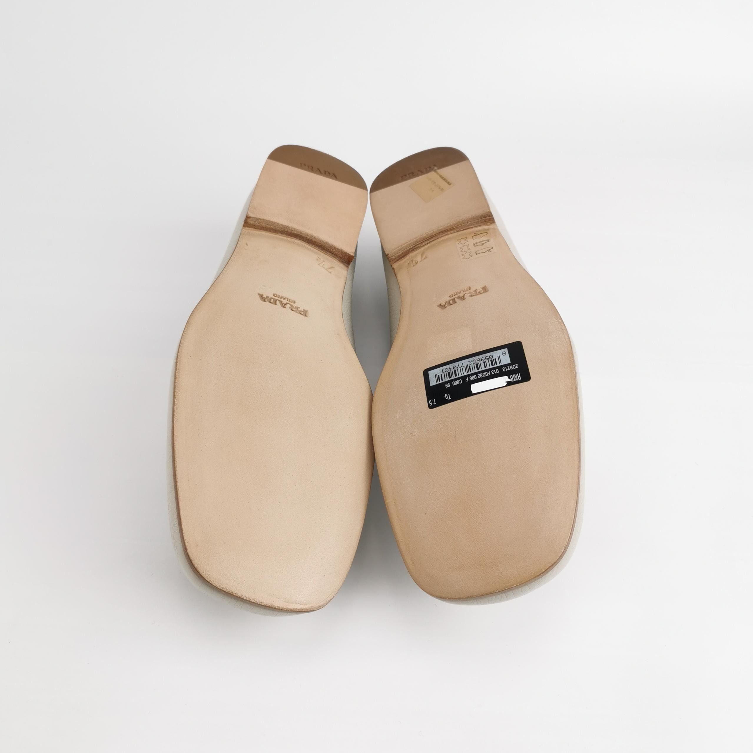 Prada Prada Deerskin Triangle Logo Loafers Size 7.5 Size US 8 / EU 41 - 6 Thumbnail