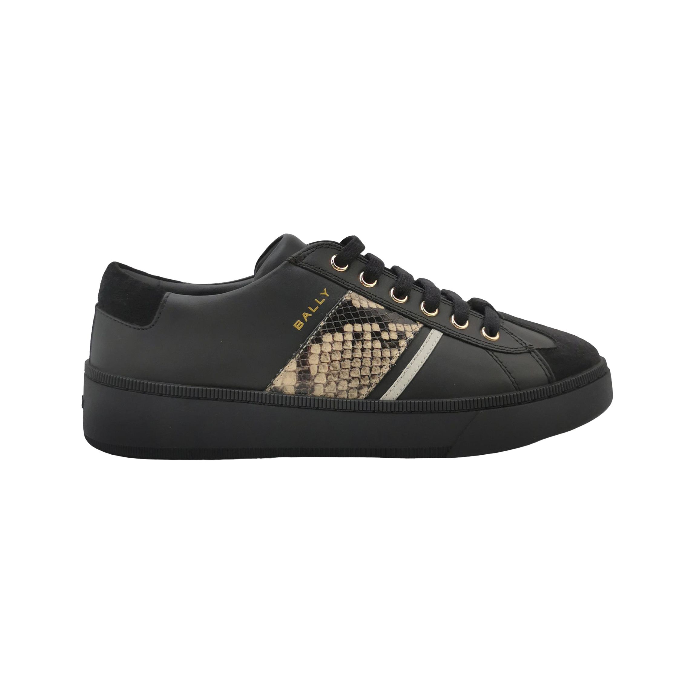 Bally Bally Snakeskin Detail Leather Sneakers EU 41.5 Size US 8 / EU 41 - 2 Thumbnail