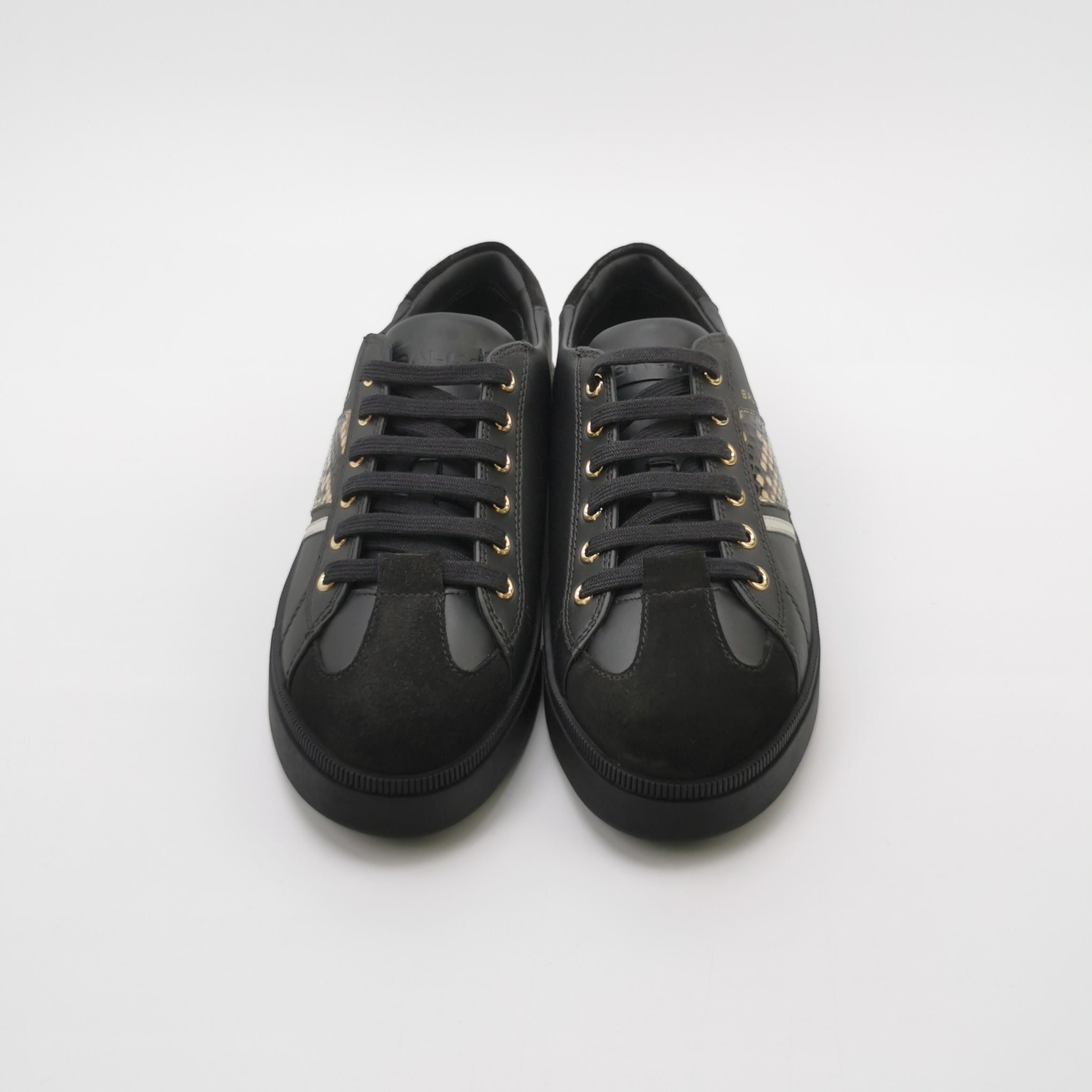 Bally Bally Snakeskin Detail Leather Sneakers EU 41.5 Size US 8 / EU 41 - 4 Thumbnail